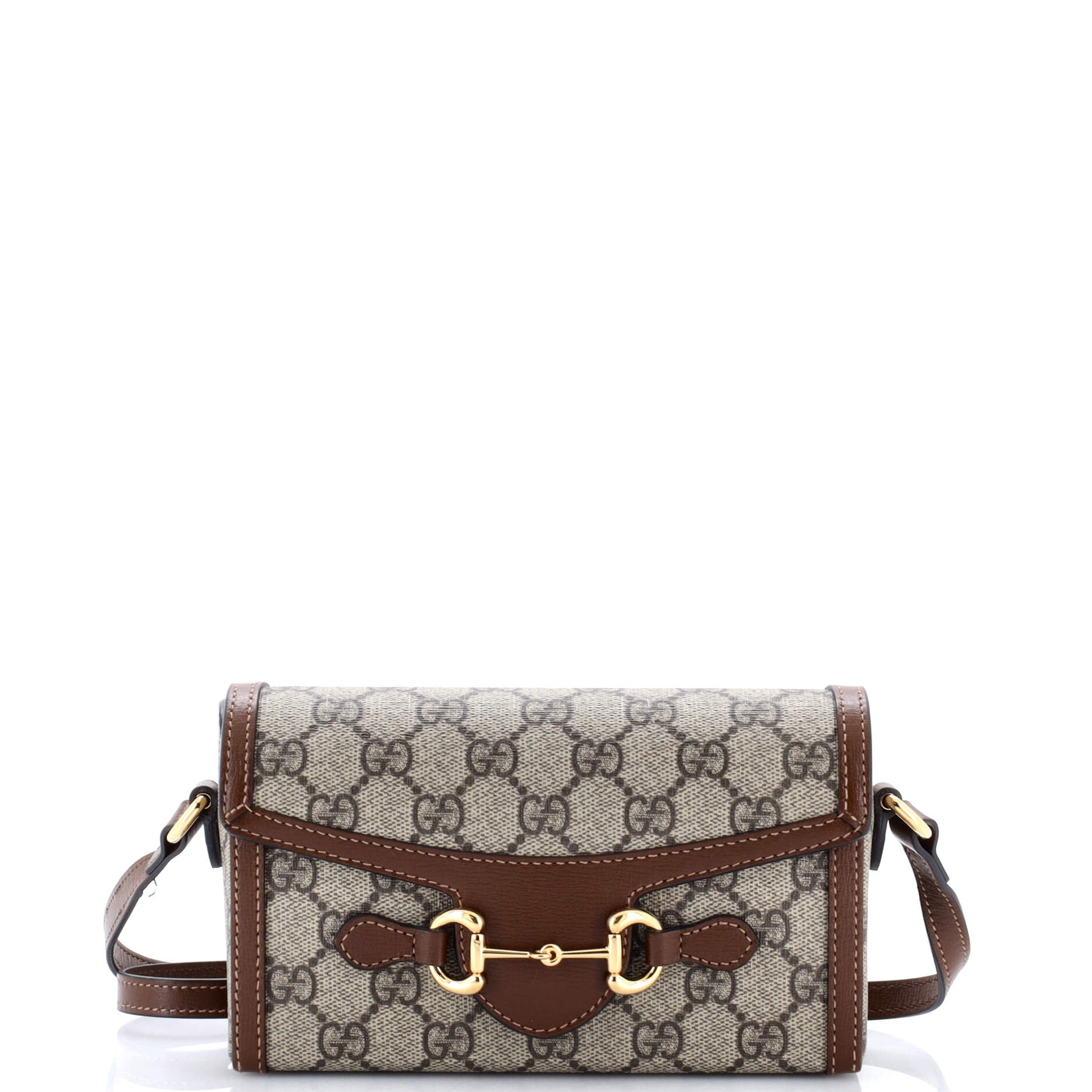 Horsebit 1955 Flap Crossbody Bag GG Coated Canvas Mini