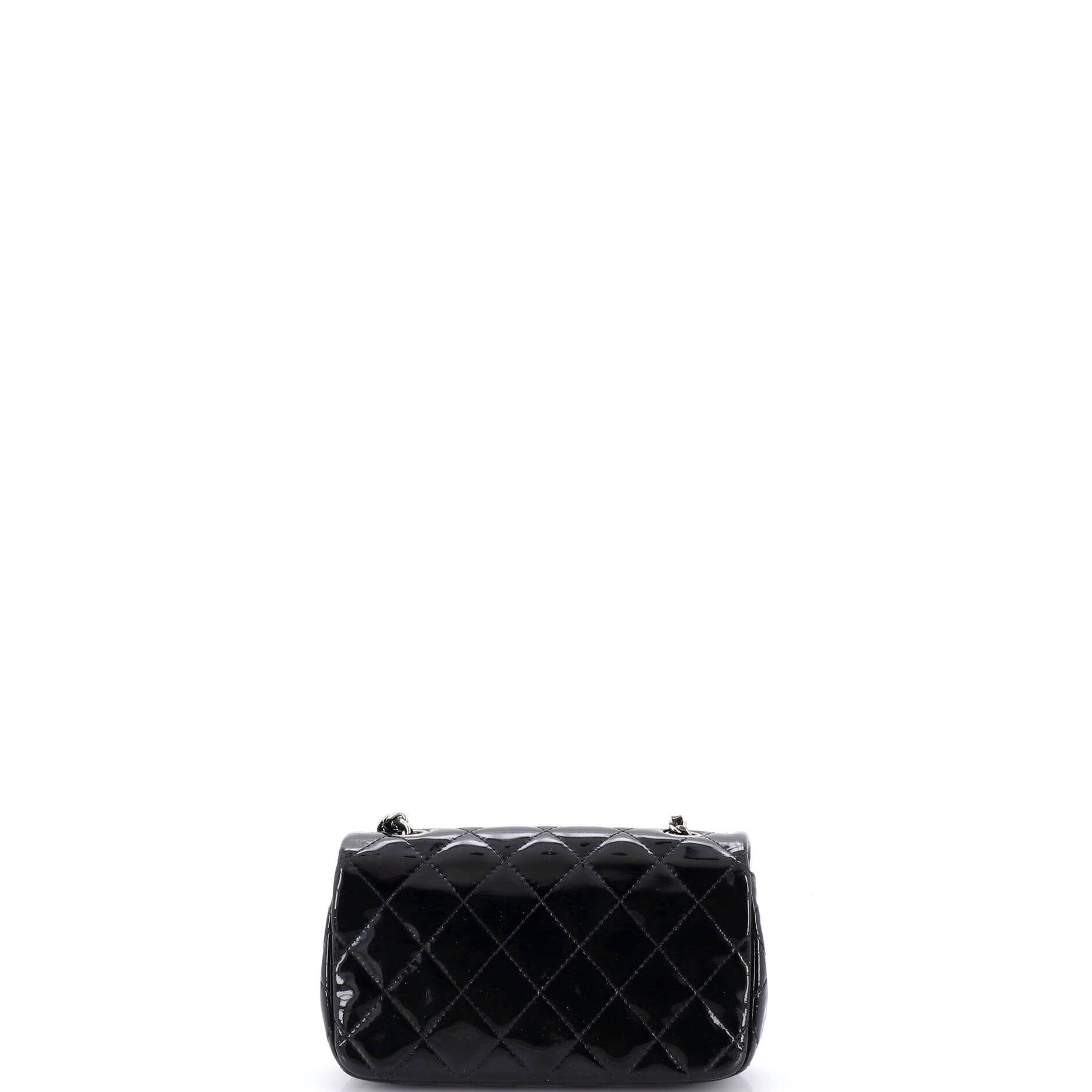 Classic Single Flap Bag Quilted Patent Extra Mini