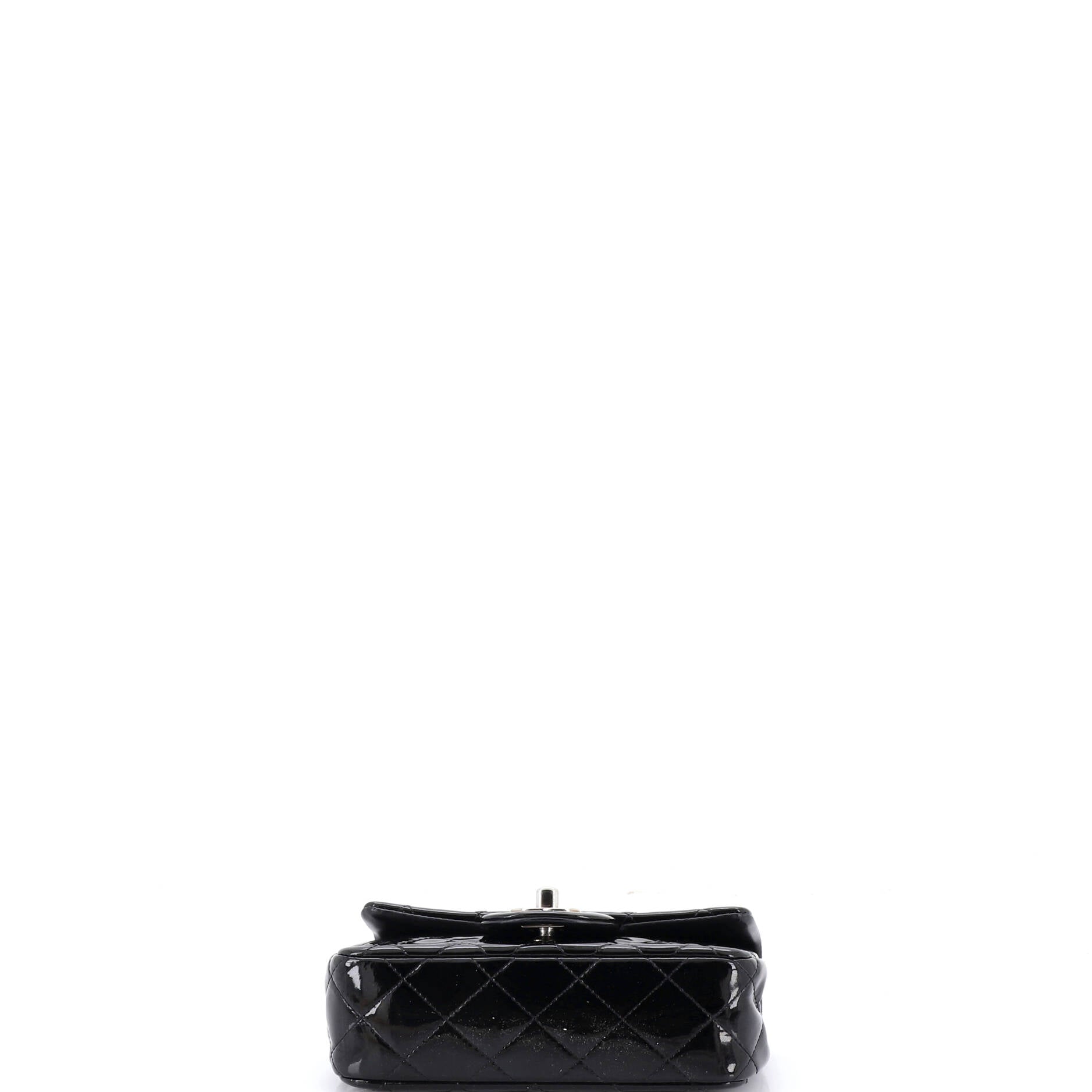 Classic Single Flap Bag Quilted Patent Extra Mini