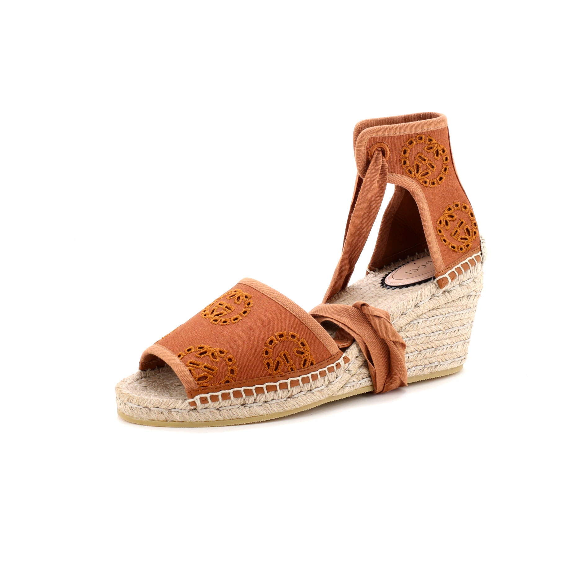 Women's Damita Espadrilles Interlocking G Embroidered Canvas