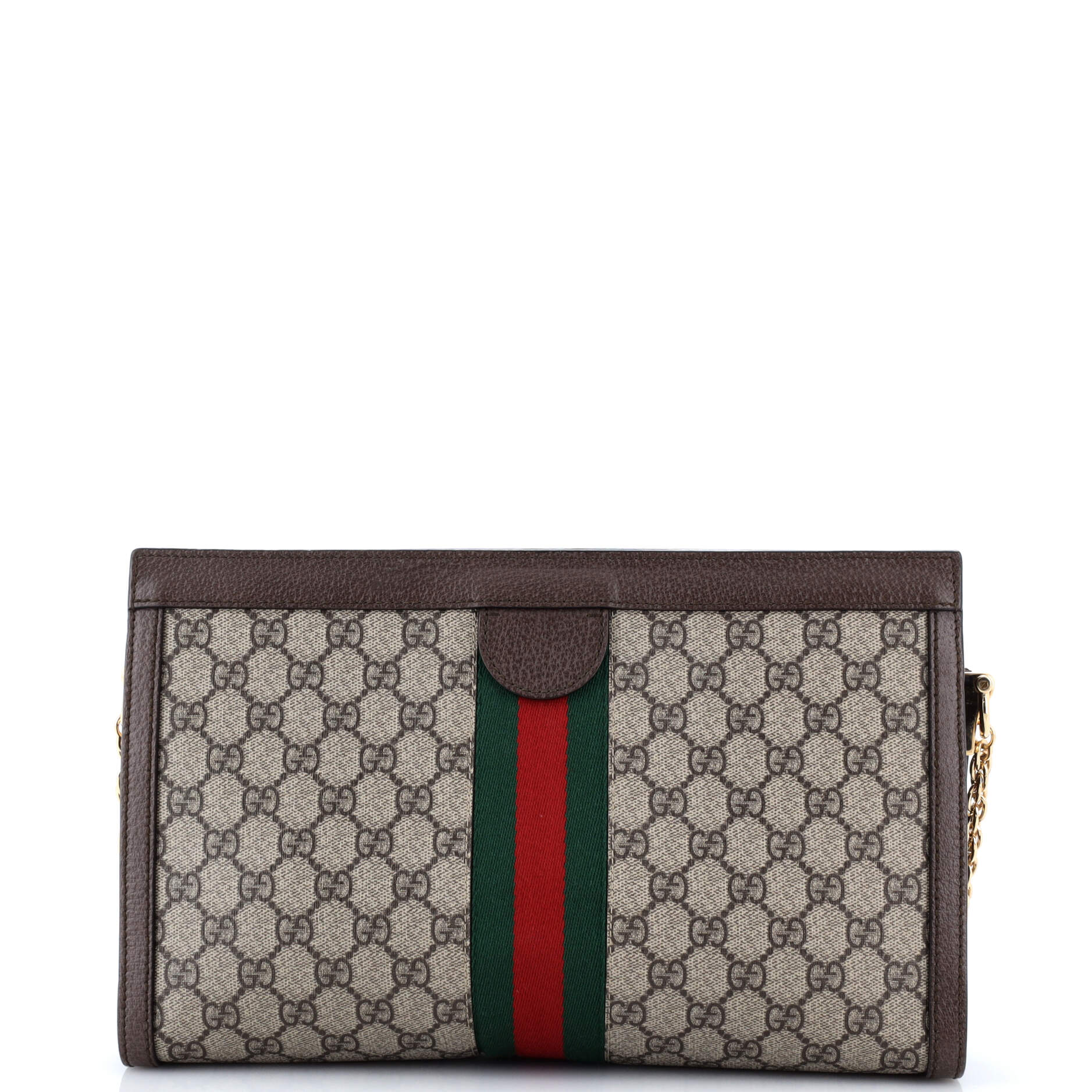Ophidia Chain Shoulder Bag GG Coated Canvas Medium