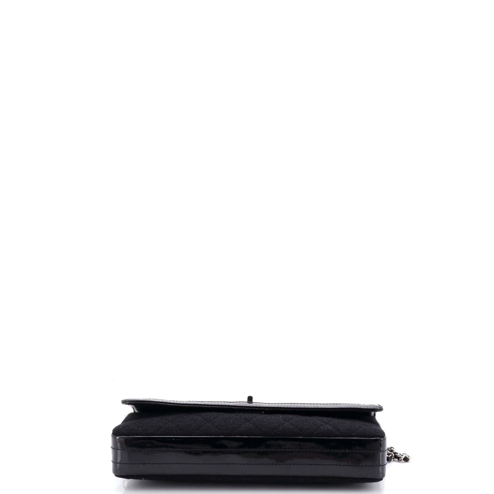 Reissue Flap Bag Quilted Jersey with Patent East West
