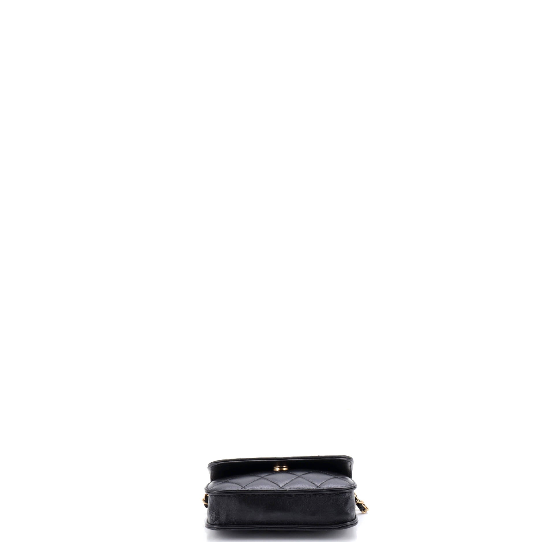 Pearl Crush Flap Clutch with Chain Quilted Lambskin Mini