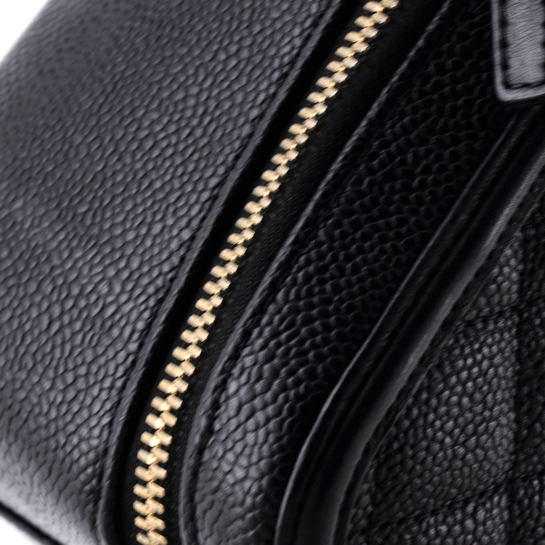Filigree Vanity Case Quilted Caviar Large