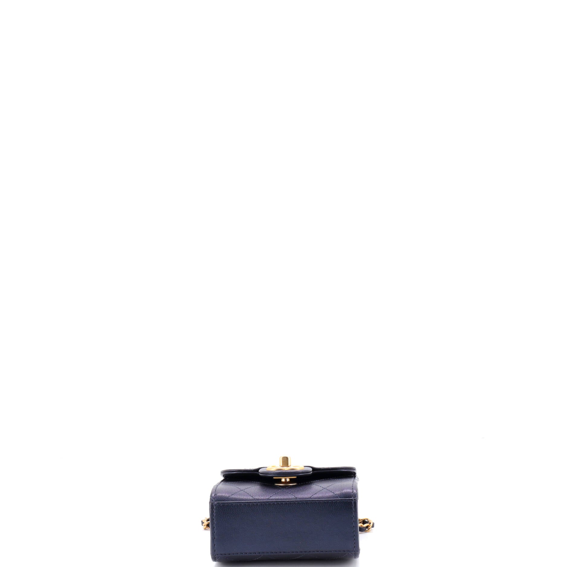 Chic Pearls Flap Clutch with Chain Quilted Goatskin Mini