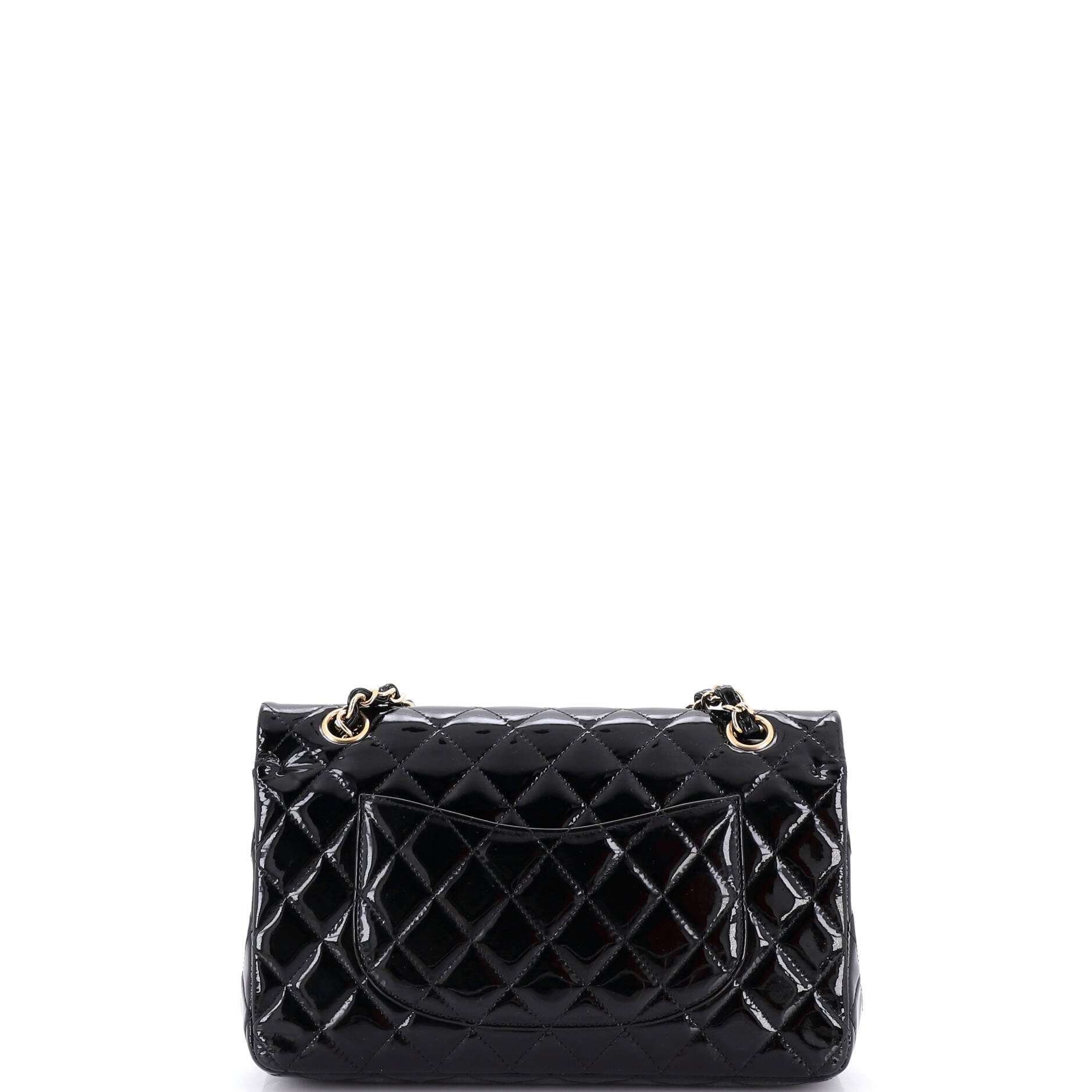 Classic Double Flap Bag Quilted Patent Medium