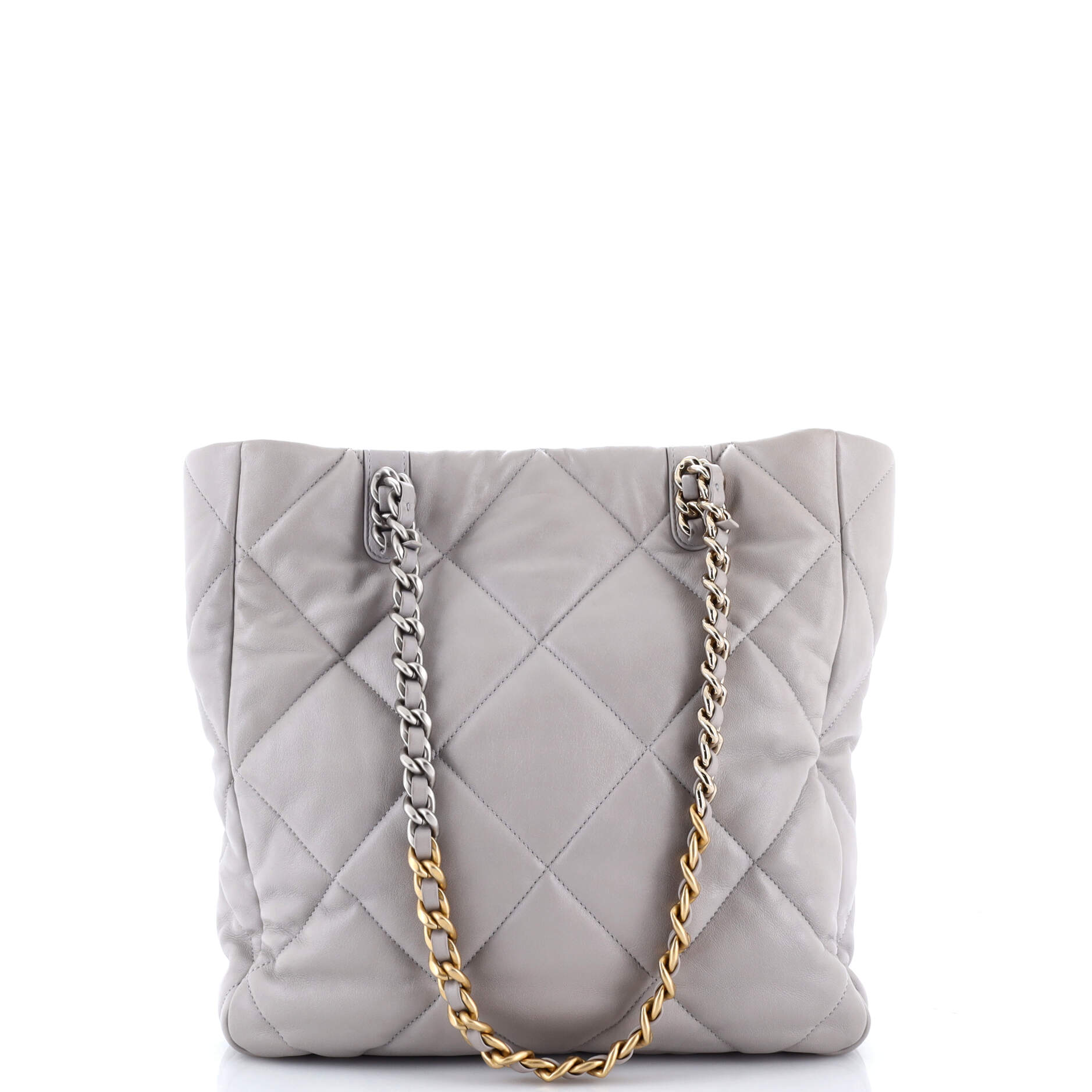 19 Shopping Bag Quilted Leather Medium