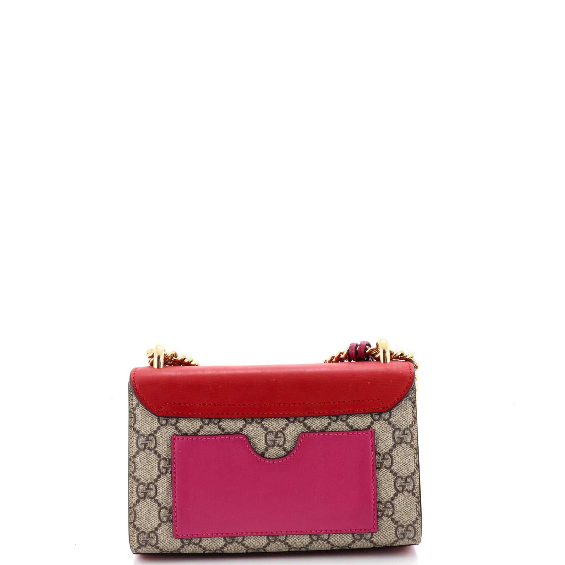 Padlock Shoulder Bag GG Coated Canvas and Leather Small