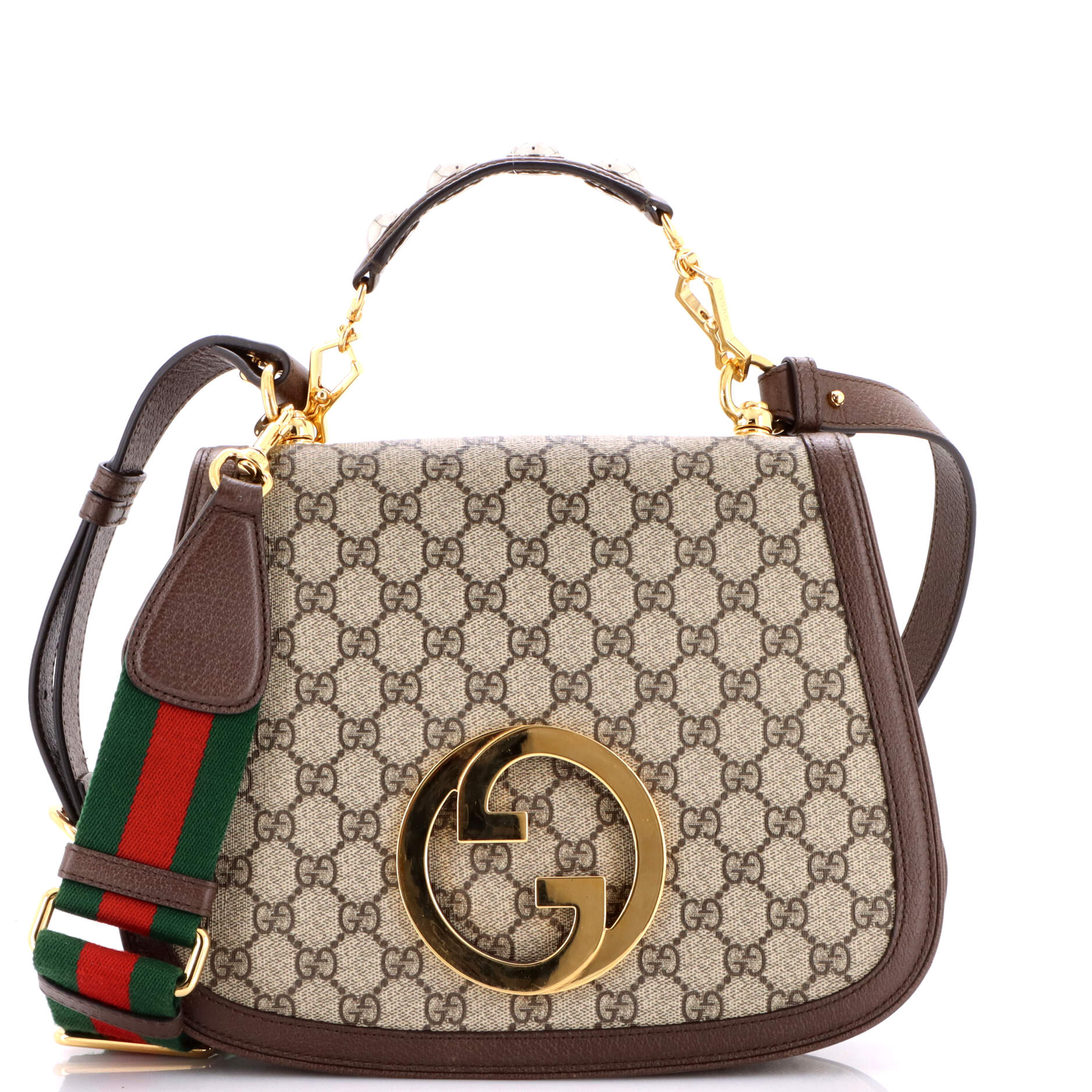 Blondie NM Top Handle Bag GG Coated Canvas Medium
