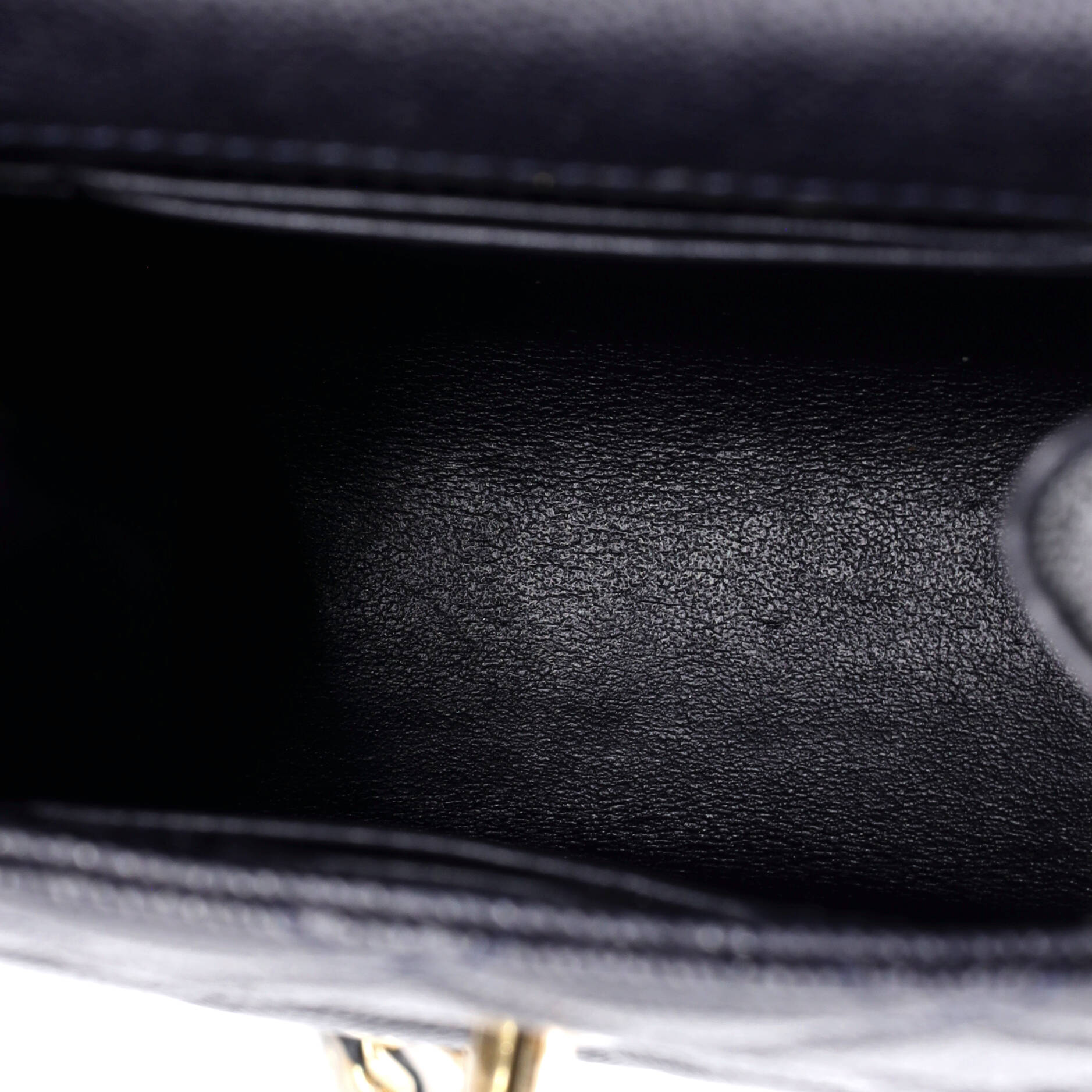 CC Flap Phone Holder Crossbody Bag Quilted Caviar