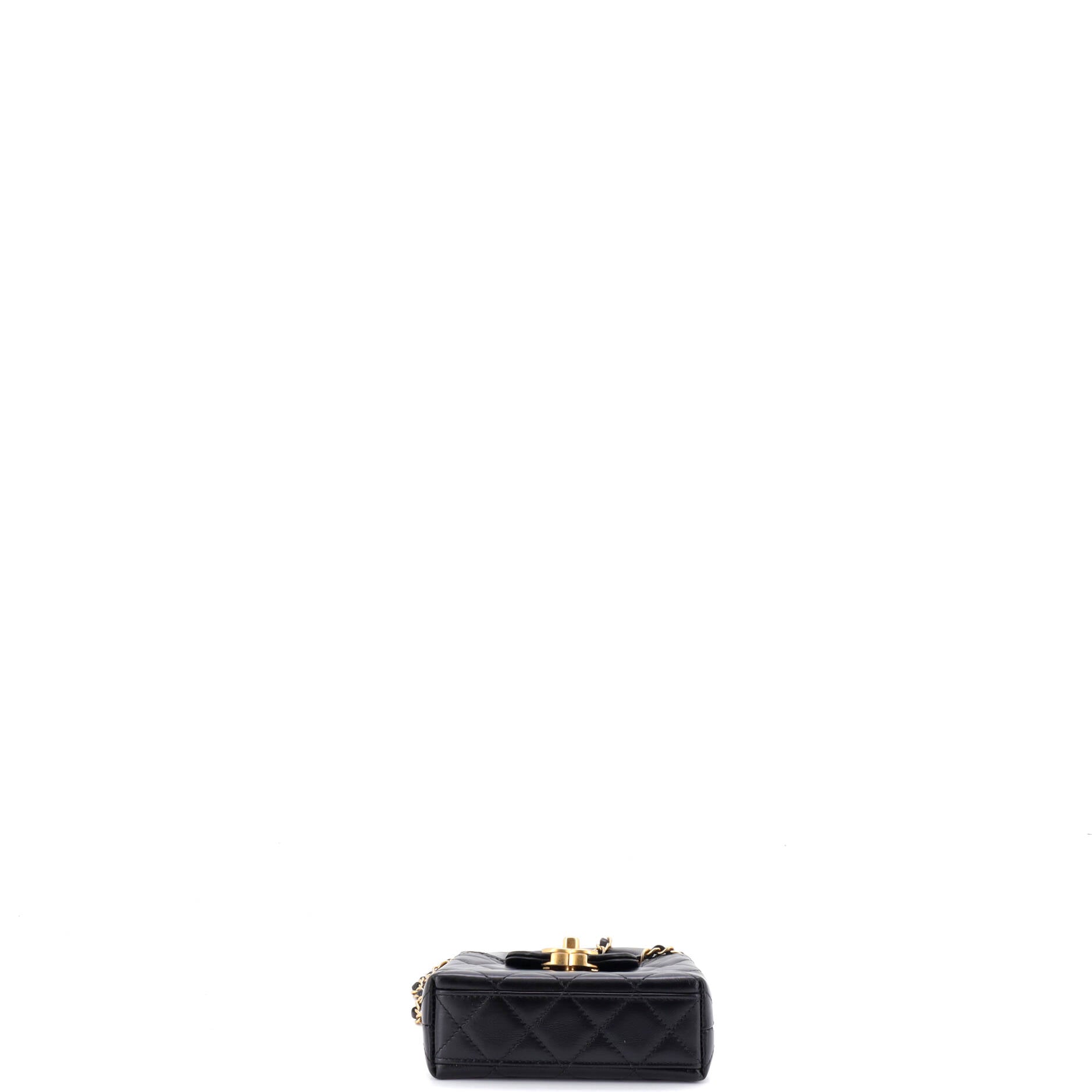 Kelly Top Handle Shopping Bag Quilted Shiny Aged Calfskin Nano