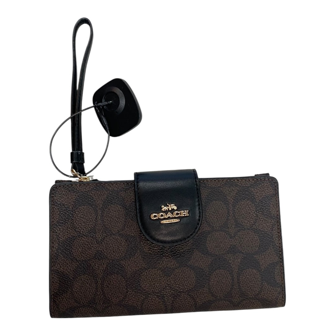 Wristlet Designer By Coach In Brown, Size:Medium