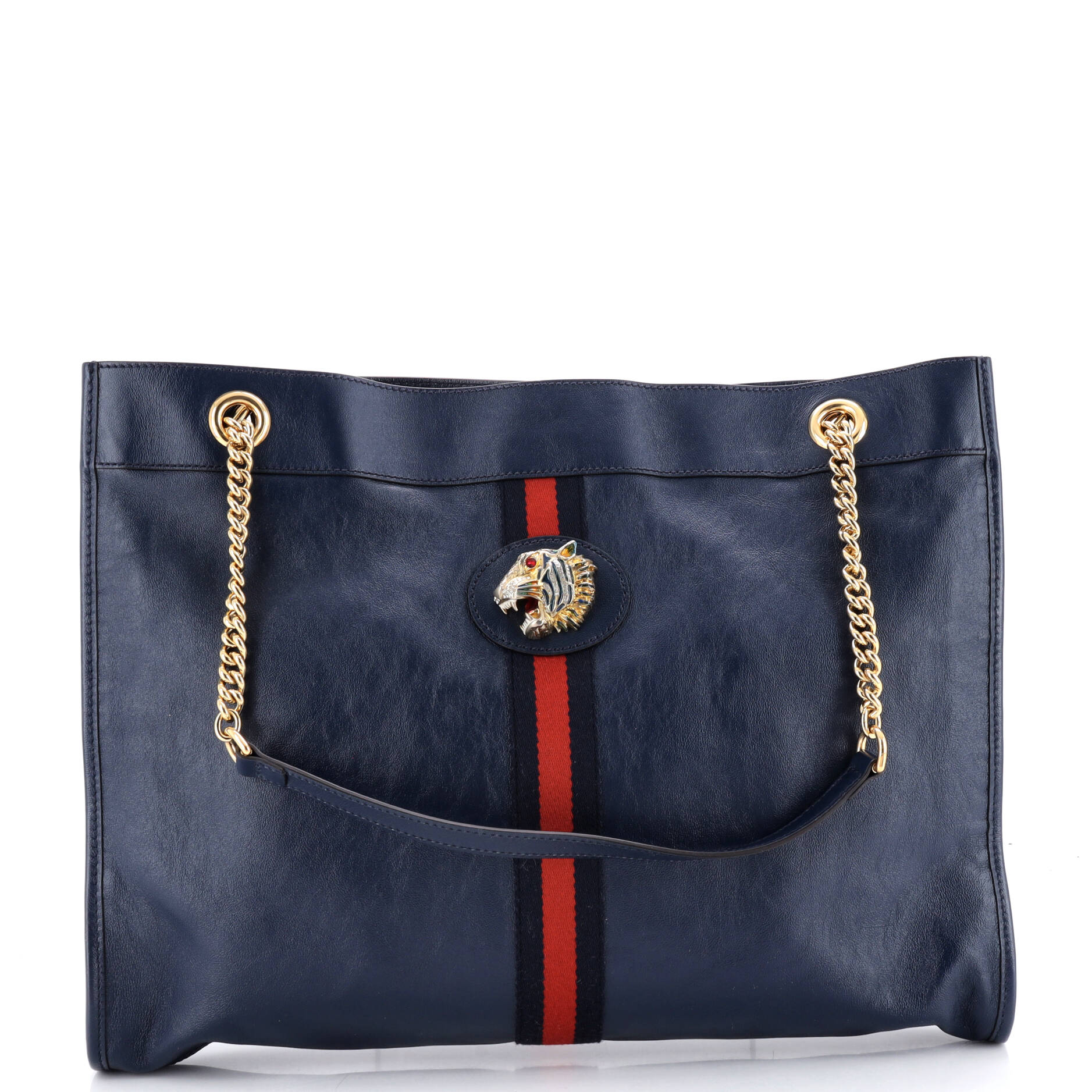 Rajah Chain Tote Leather Large