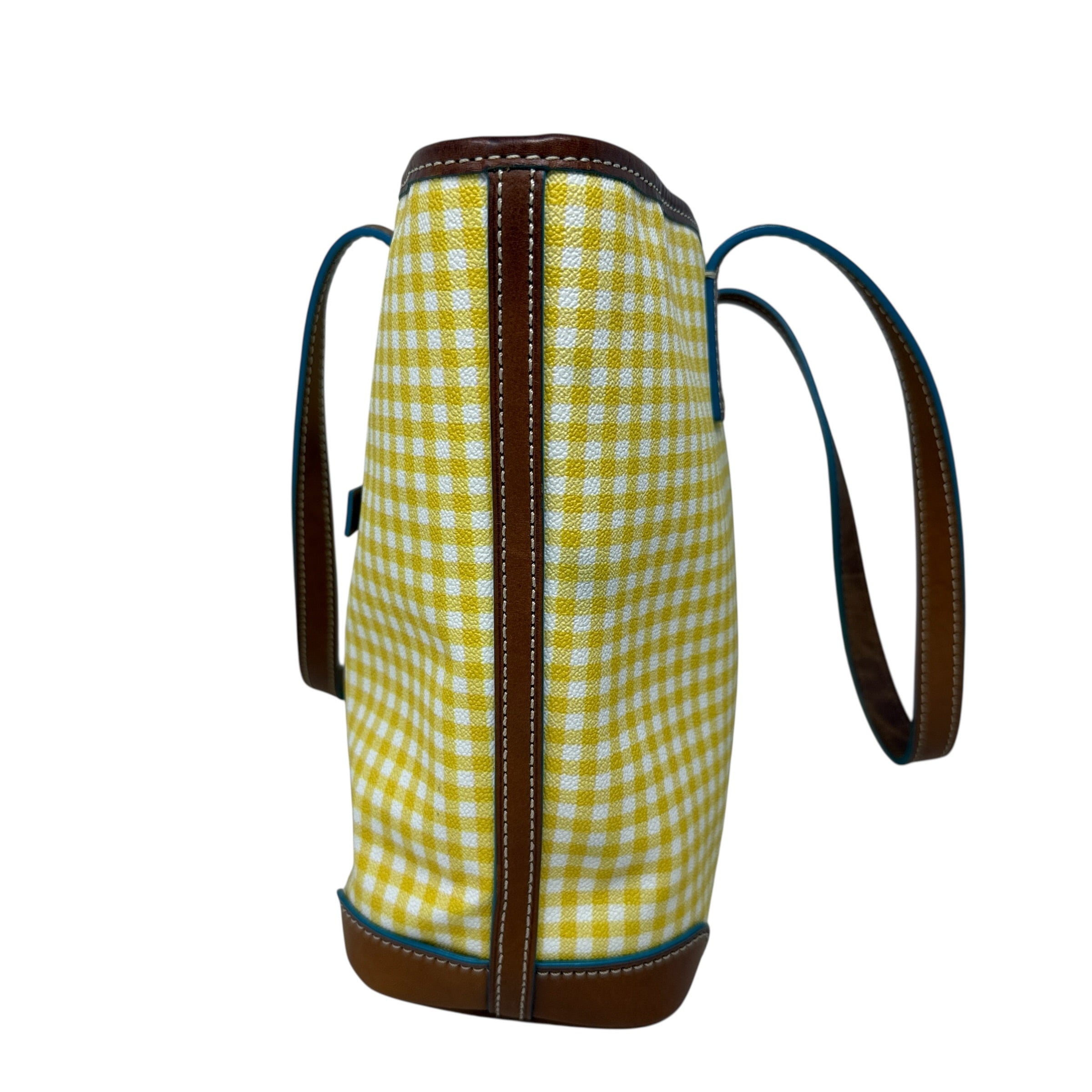Emily Gingham Tote Designer By Dooney And Bourke, Size: Medium