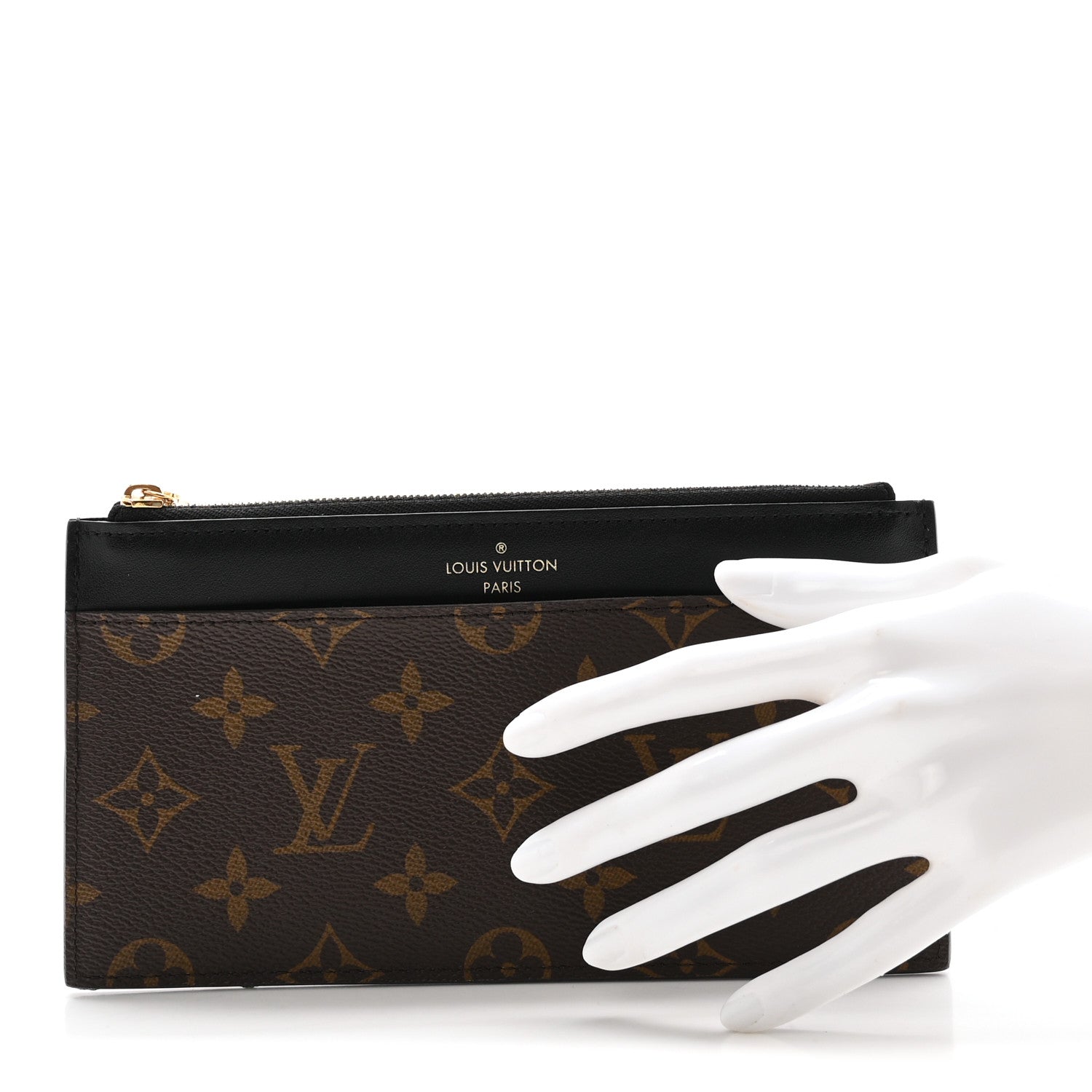 Monogram Slim Purse Black