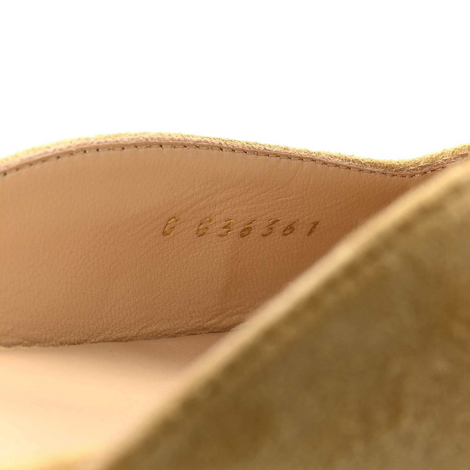 Suede Grosgrain Bow Cap Toe CC Slingback Flats 38 Beige Black