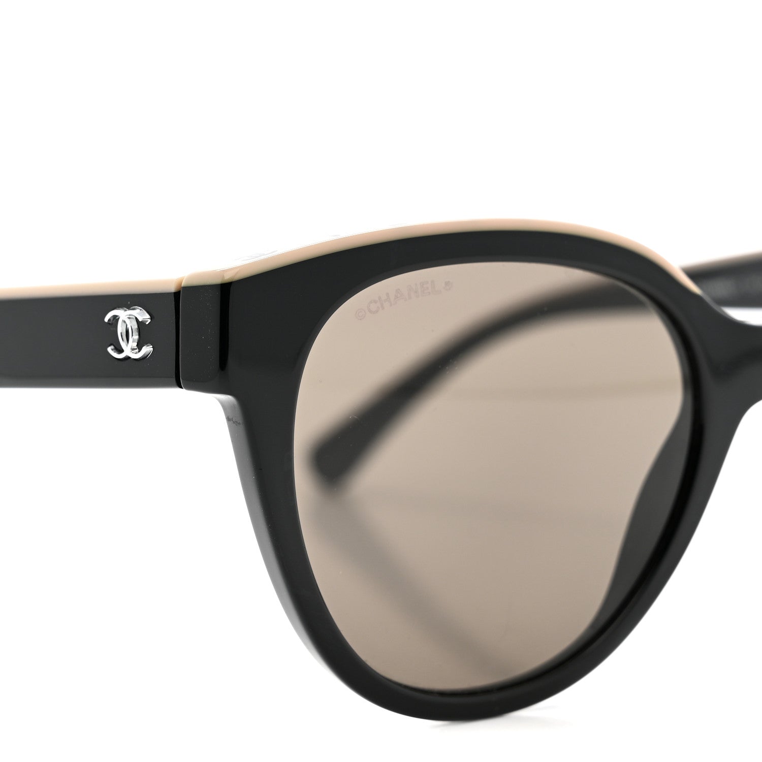 Acetate CC Butterfly Sunglasses 5414 Black Beige
