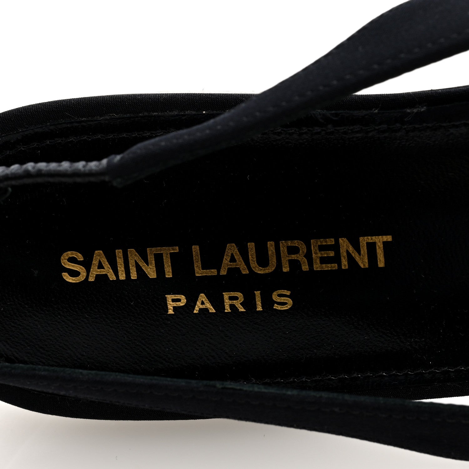 Crepe De Chine Vivi 10 Plate Slingback Flats 37.5 Black