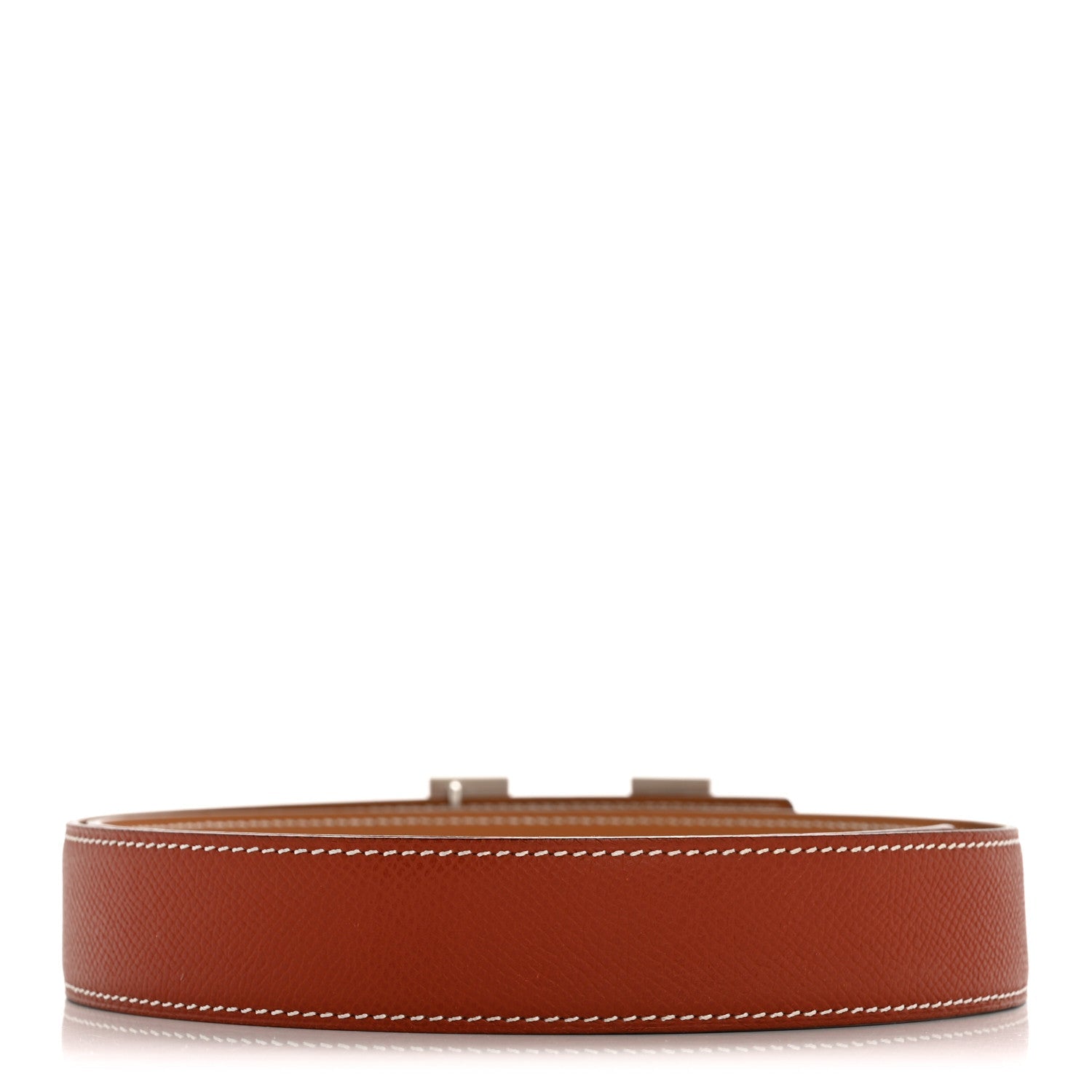 Epsom Tadelakt 32mm H Belt  85 Brique Gold