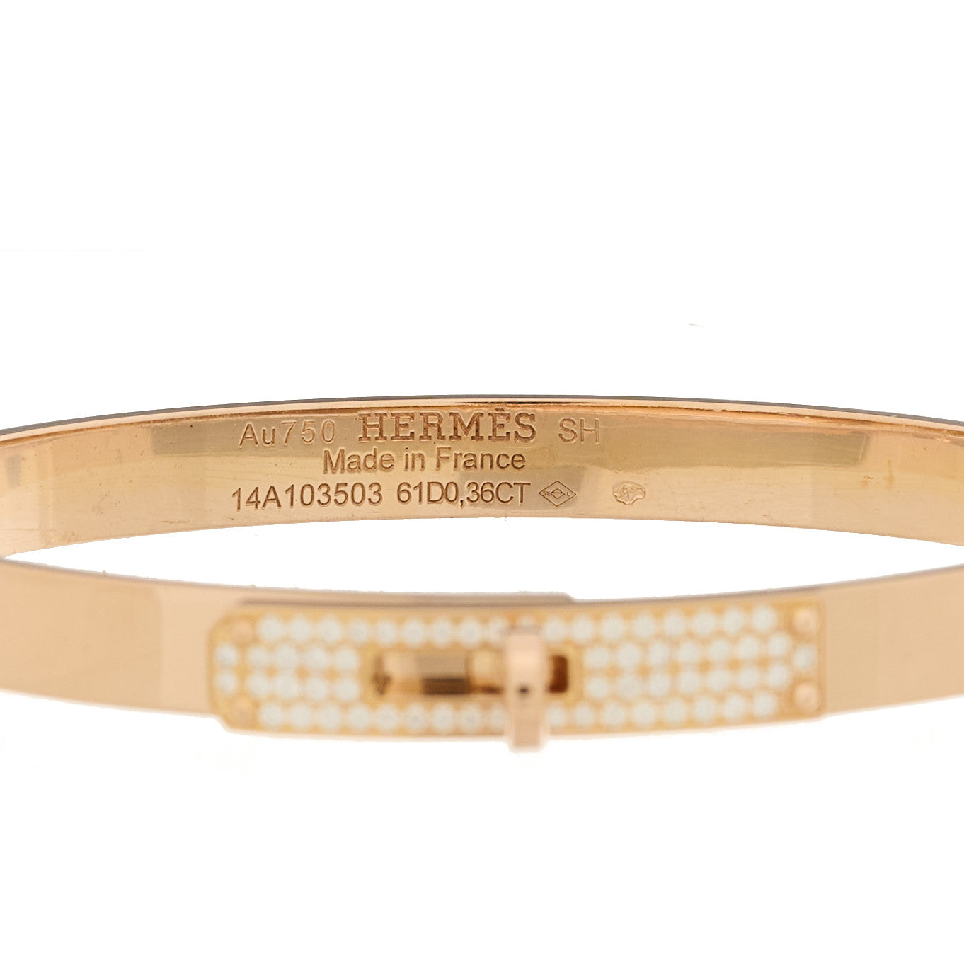 18K Rose Gold Diamond PM Kelly Pave Bracelet SH