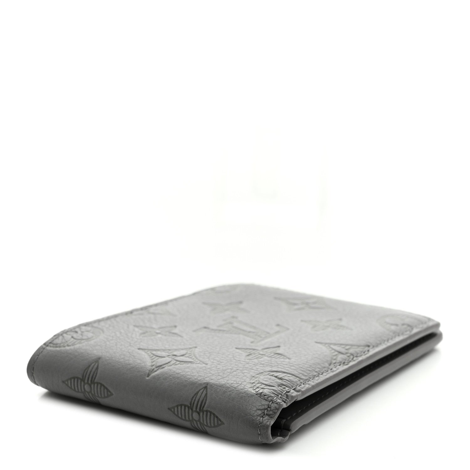 Calfskin Monogram Shadow Multiple Wallet Anthracite Gray