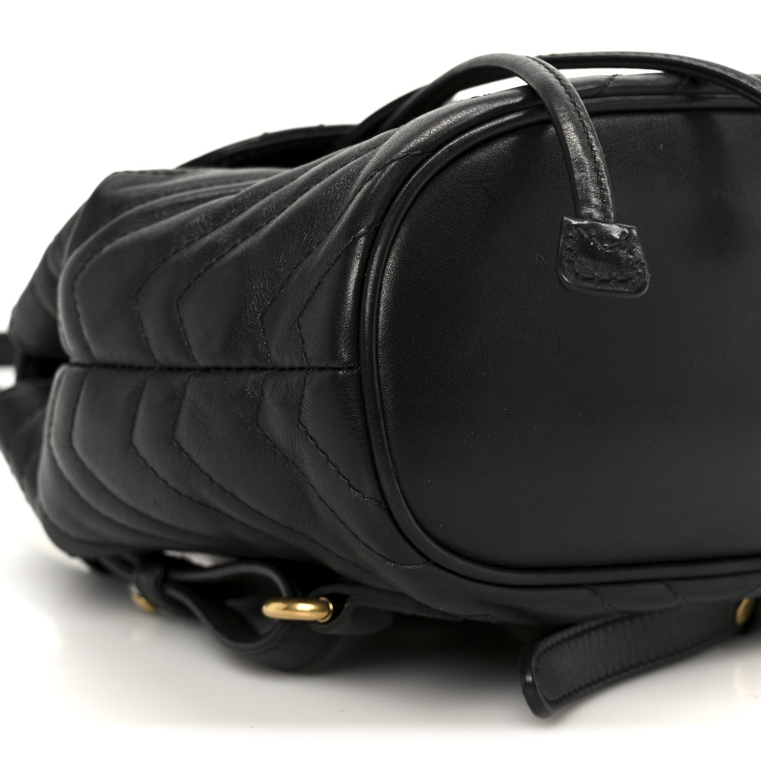 Calfskin Matelasse GG Marmont Flap Backpack Black