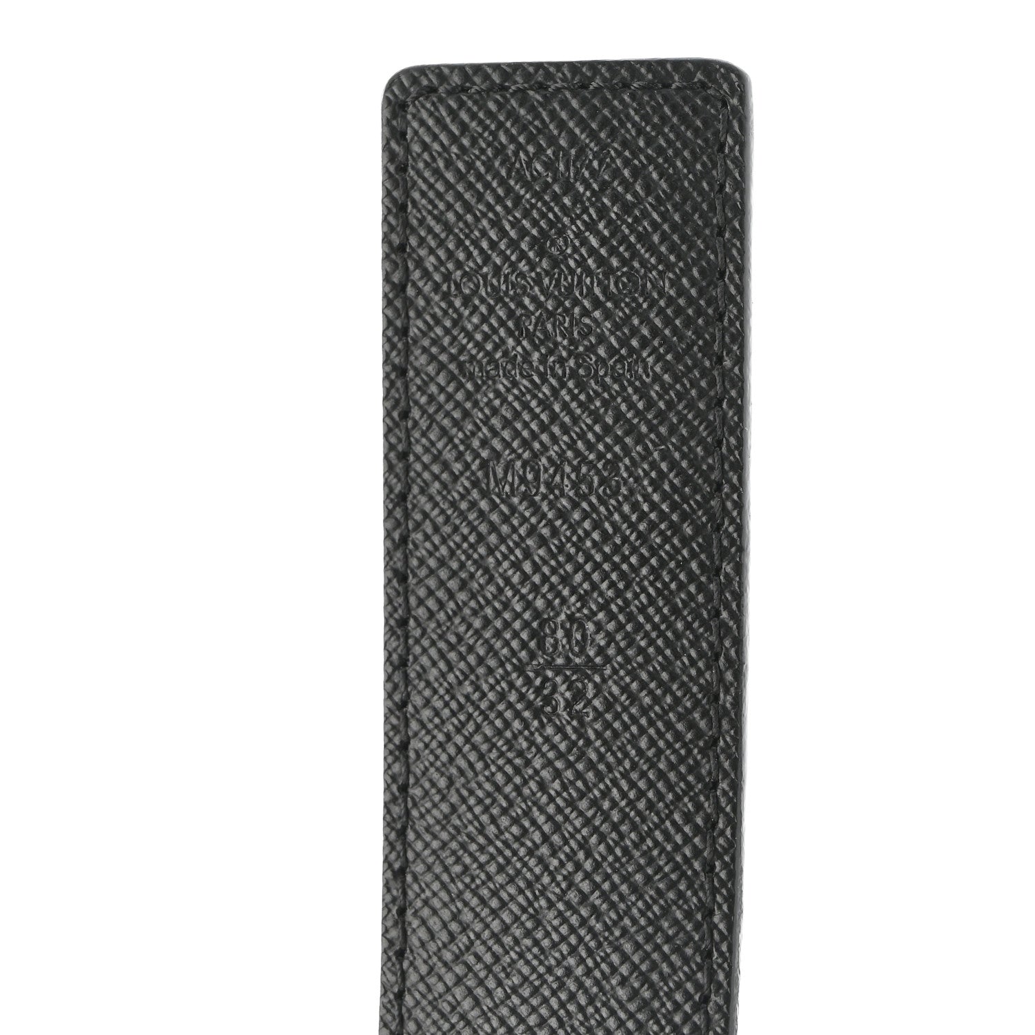 Calfskin Monogram 30mm LV Initiales Reversible Belt 80 32 Black