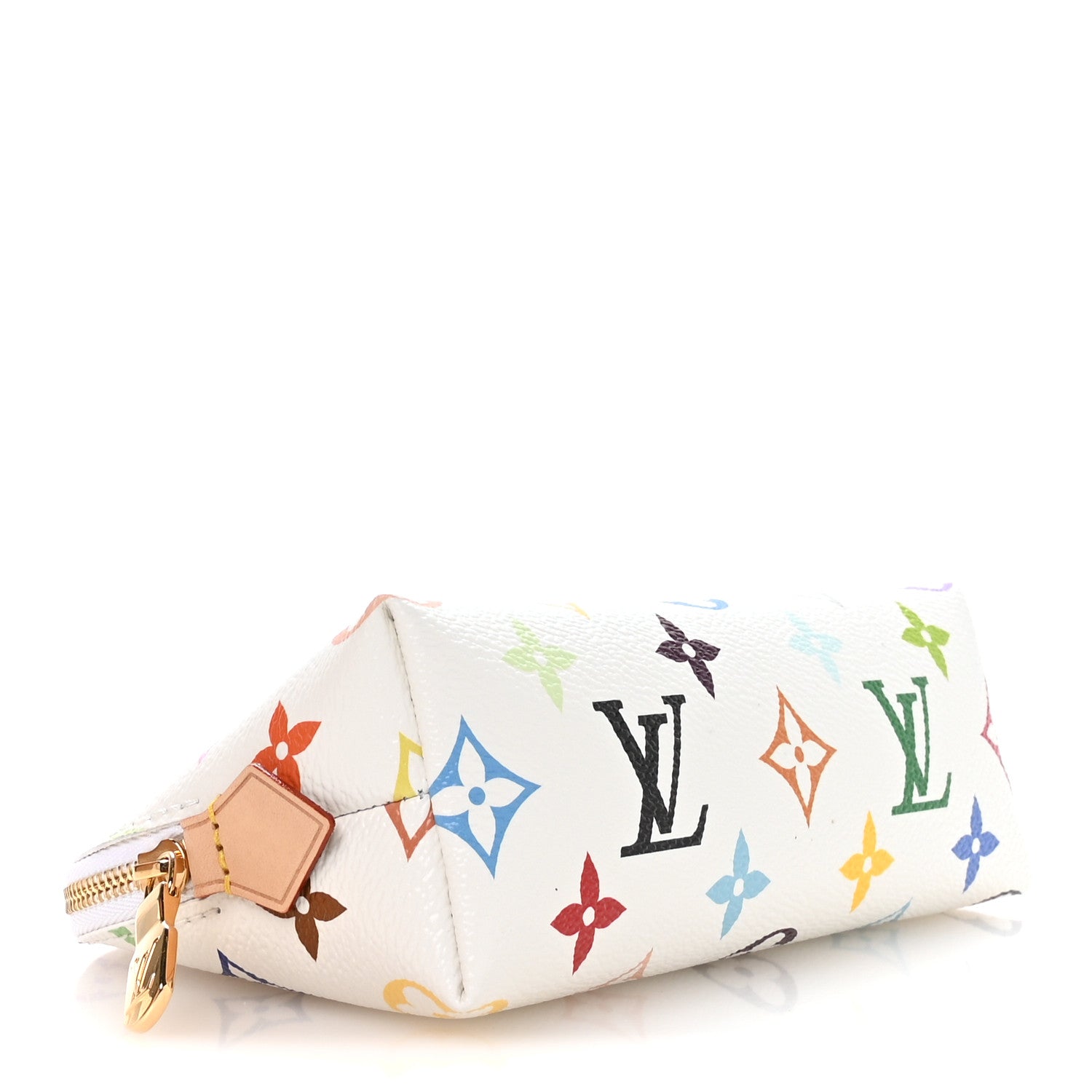 LV x TM Monogram Multicolor Cosmetic Pouch PM White