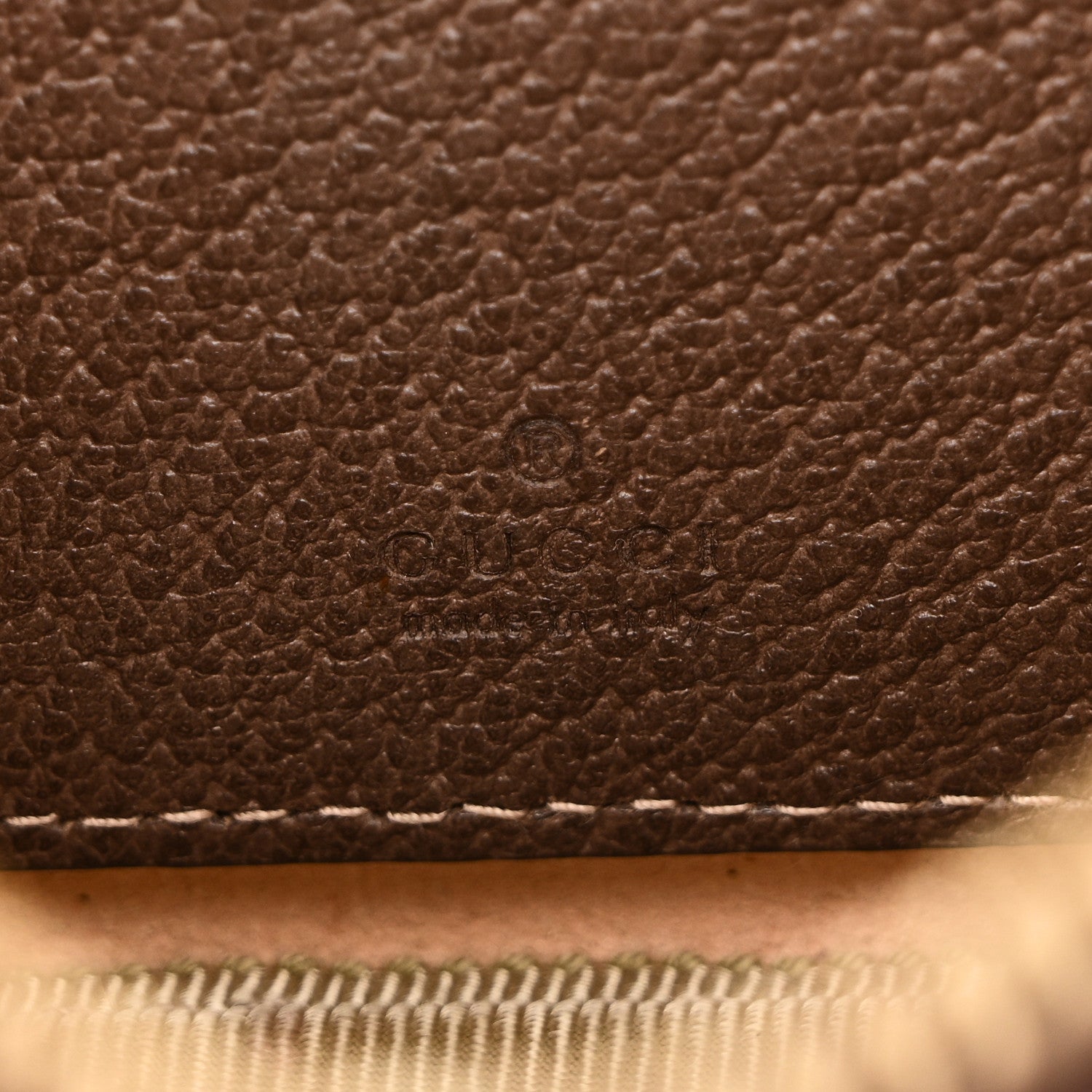 GG Supreme Monogram Ophidia Belted iPhone Case 85 34 Dark Brown