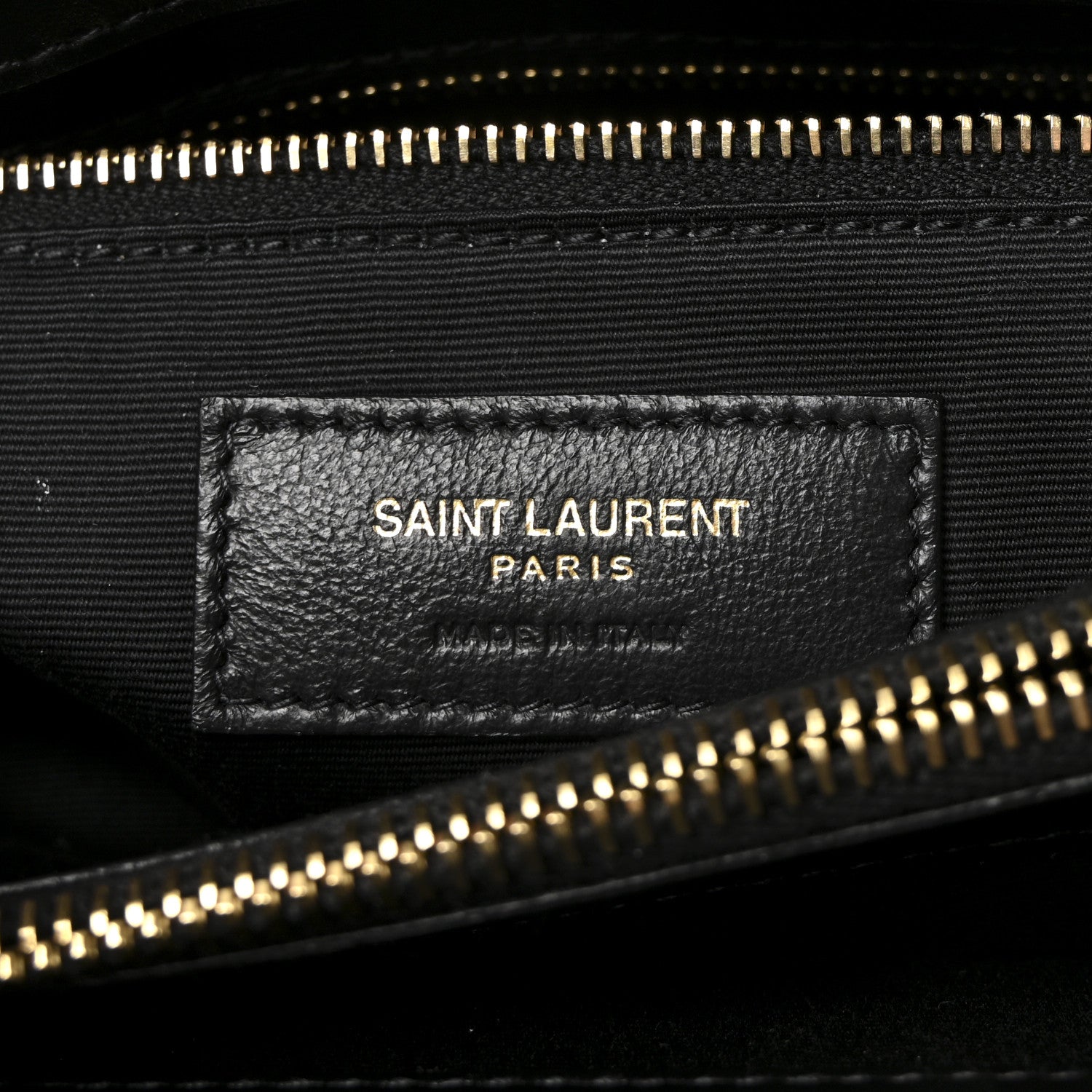 Calfskin Y Quilted Monogram Medium Loulou Chain Satchel Black