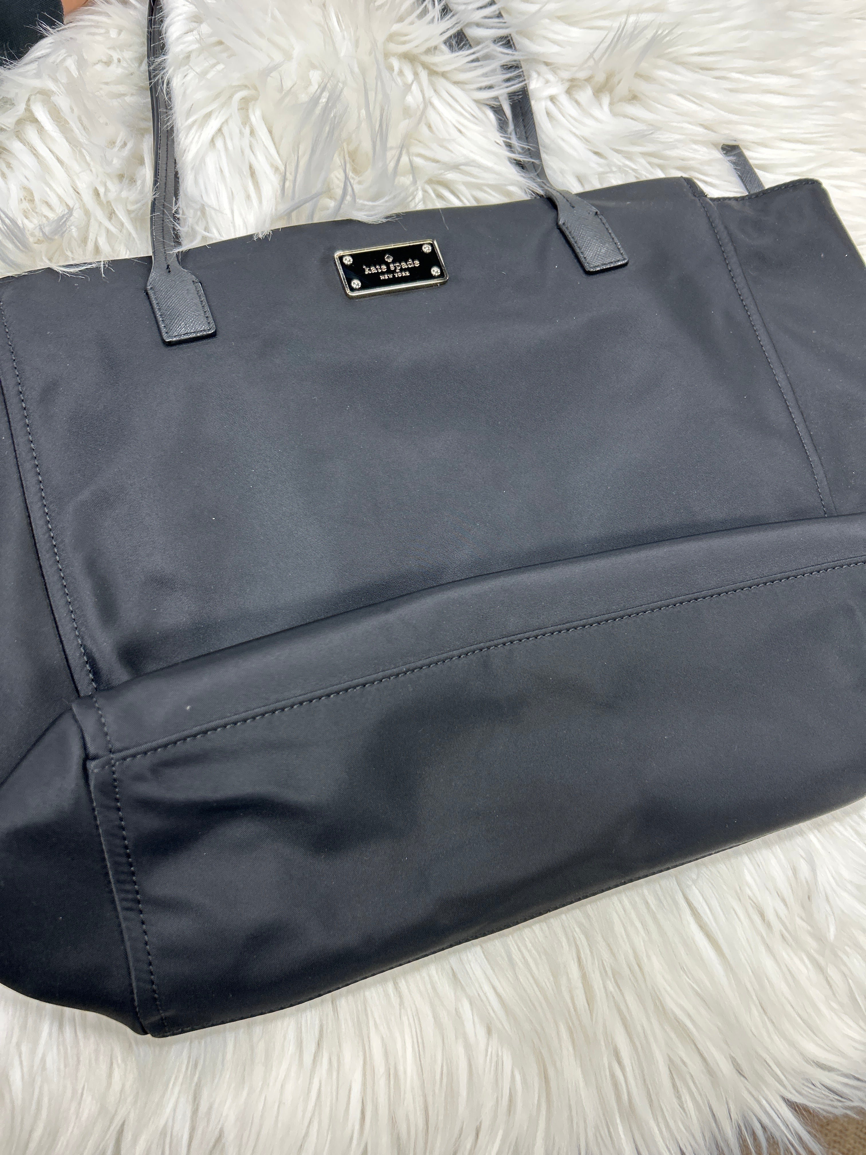 Tote Designer By Kate Spade In Black, Size:Medium