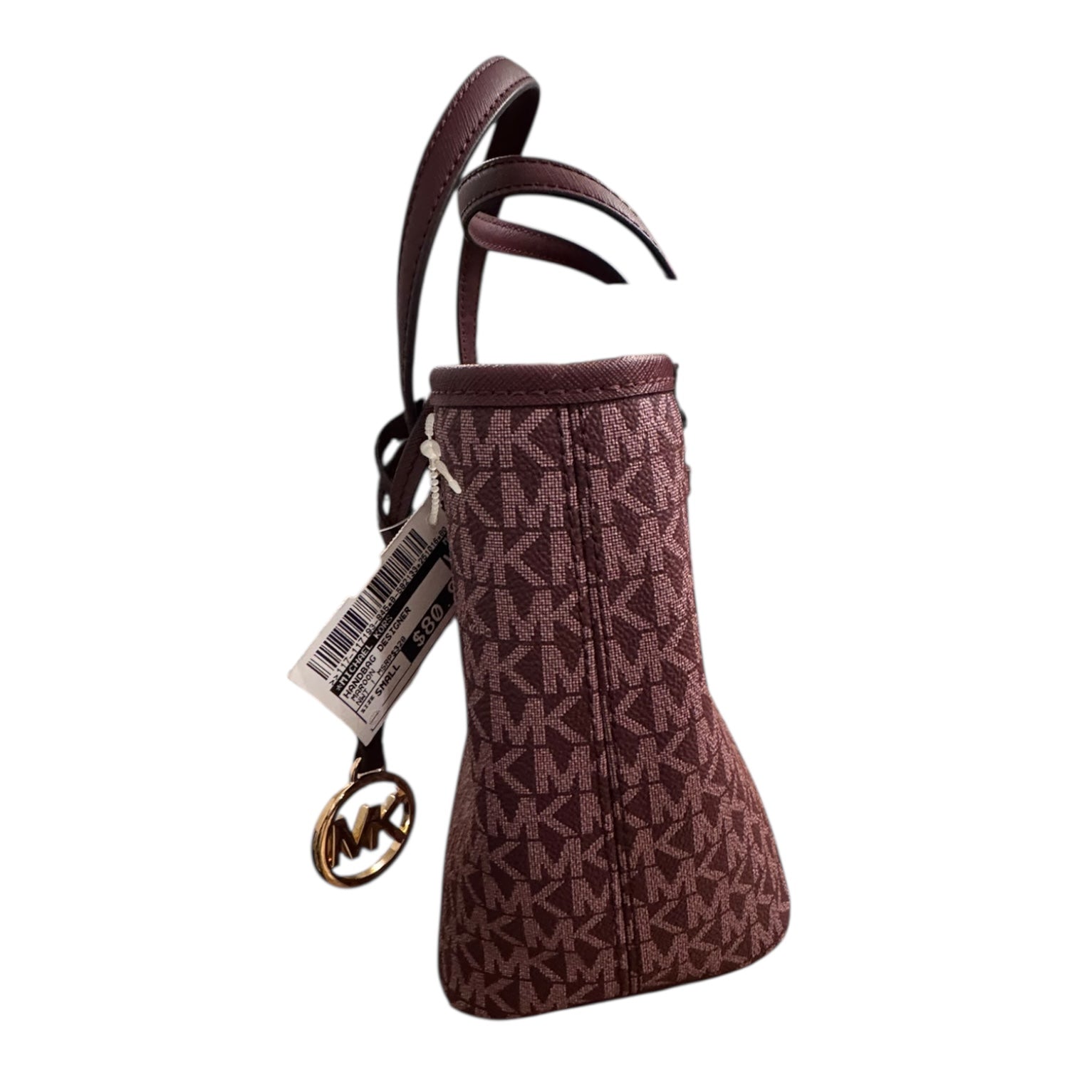 Handbag Designer By Michael Kors In Maroon, Size:Small