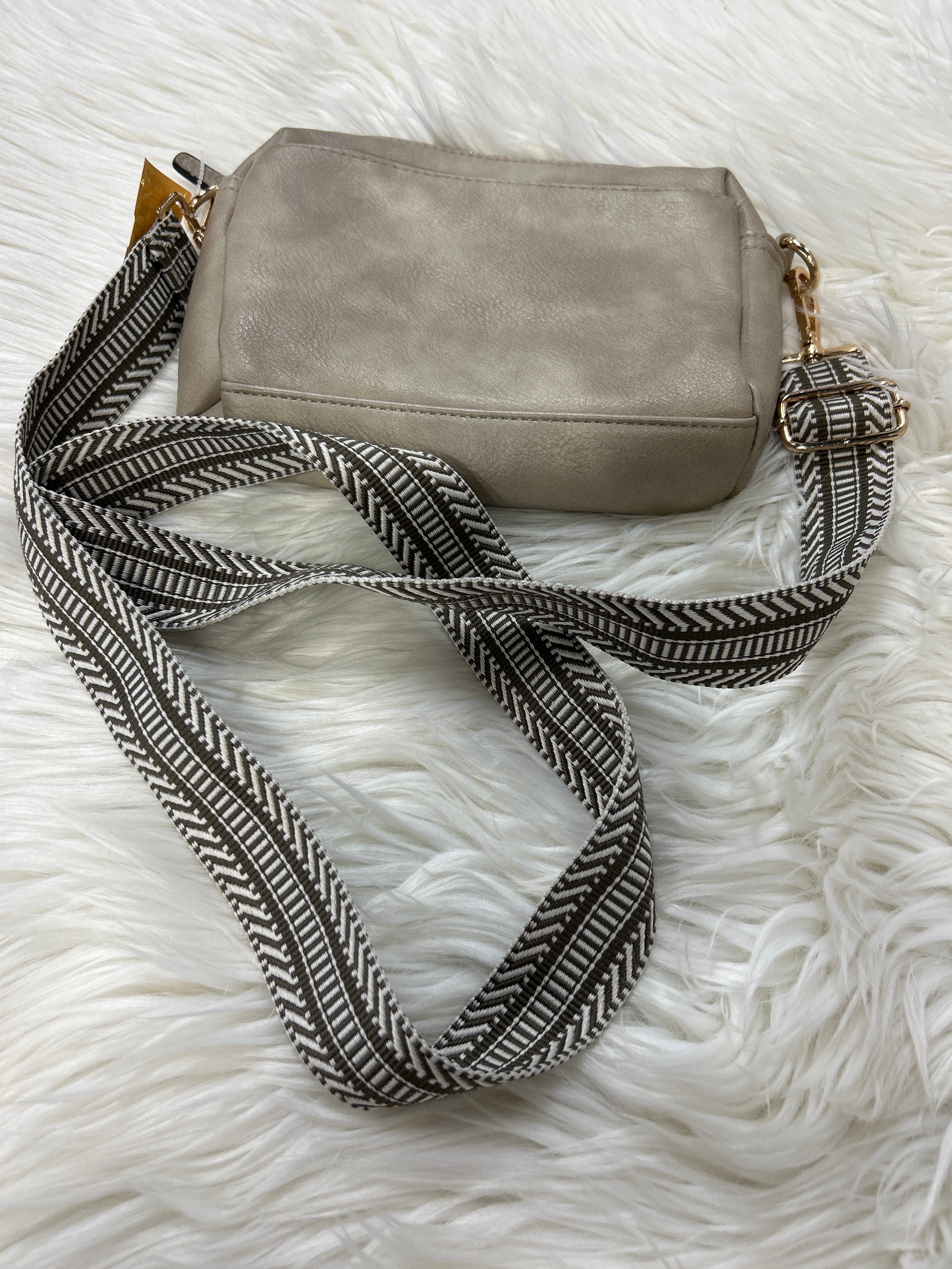 Crossbody By Clothes Mentor In Taupe, Size:Small