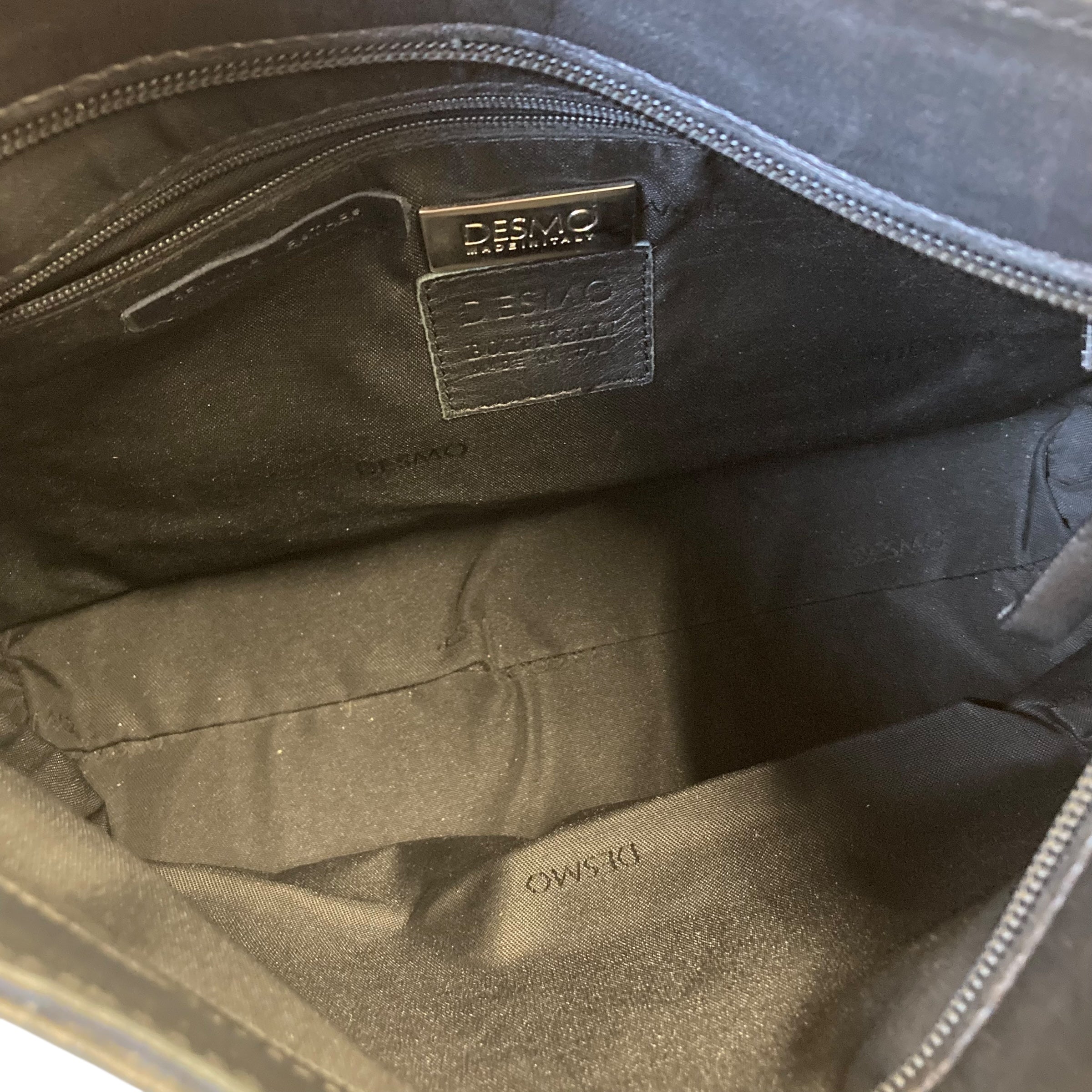 Handbag Leather By Desmo In Black, Size:Small