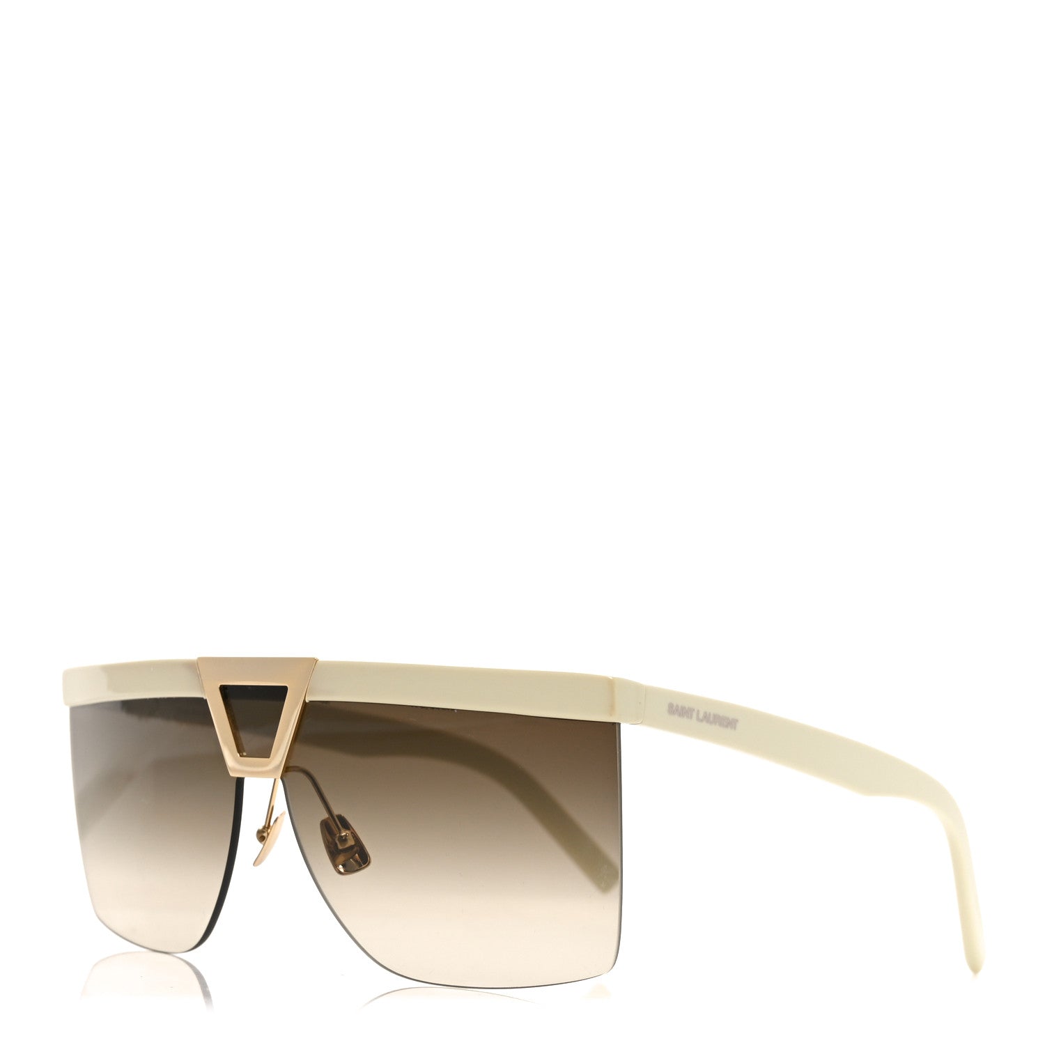 Acetate Palace Mask Sunglasses SL 537 White