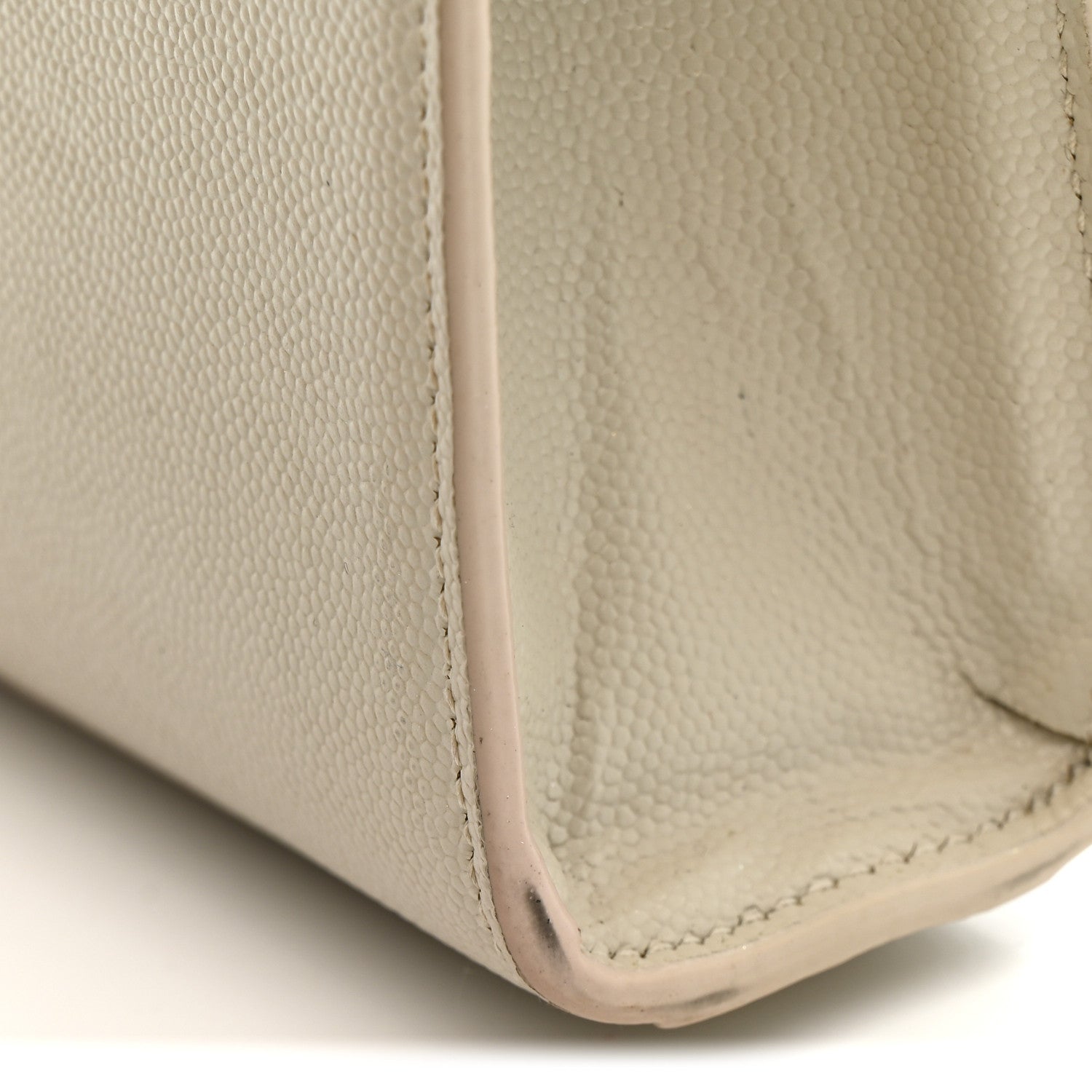 Grain De Poudre Medium Classic Monogram Kate Satchel Crema Soft