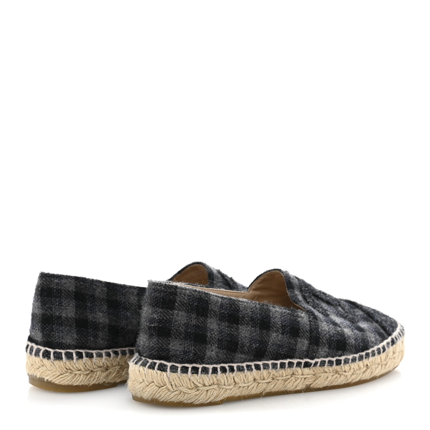 Flannel CC Espadrilles 36 Dark Grey Black