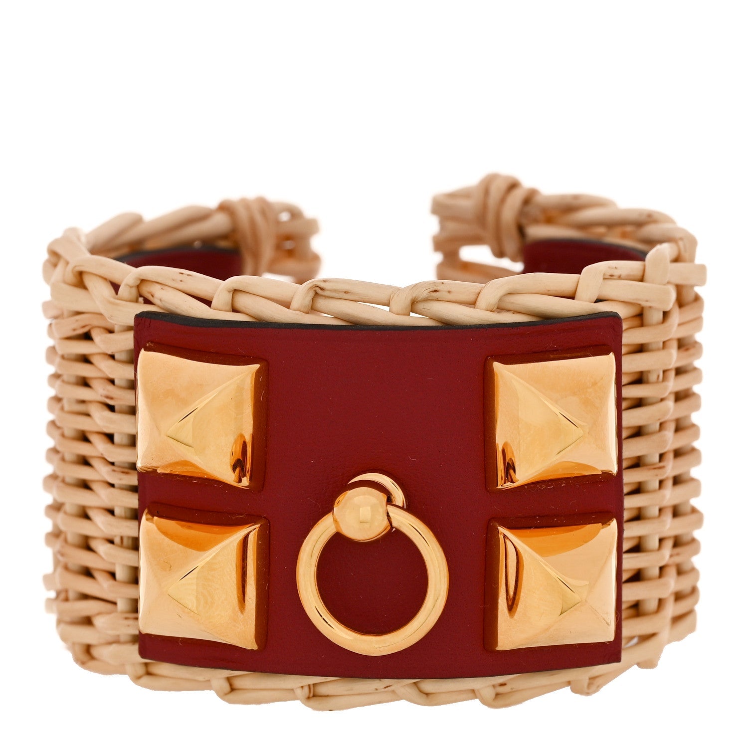 Wicker Swift Medor Picnic Cuff Bracelet T3 Rouge Grenat