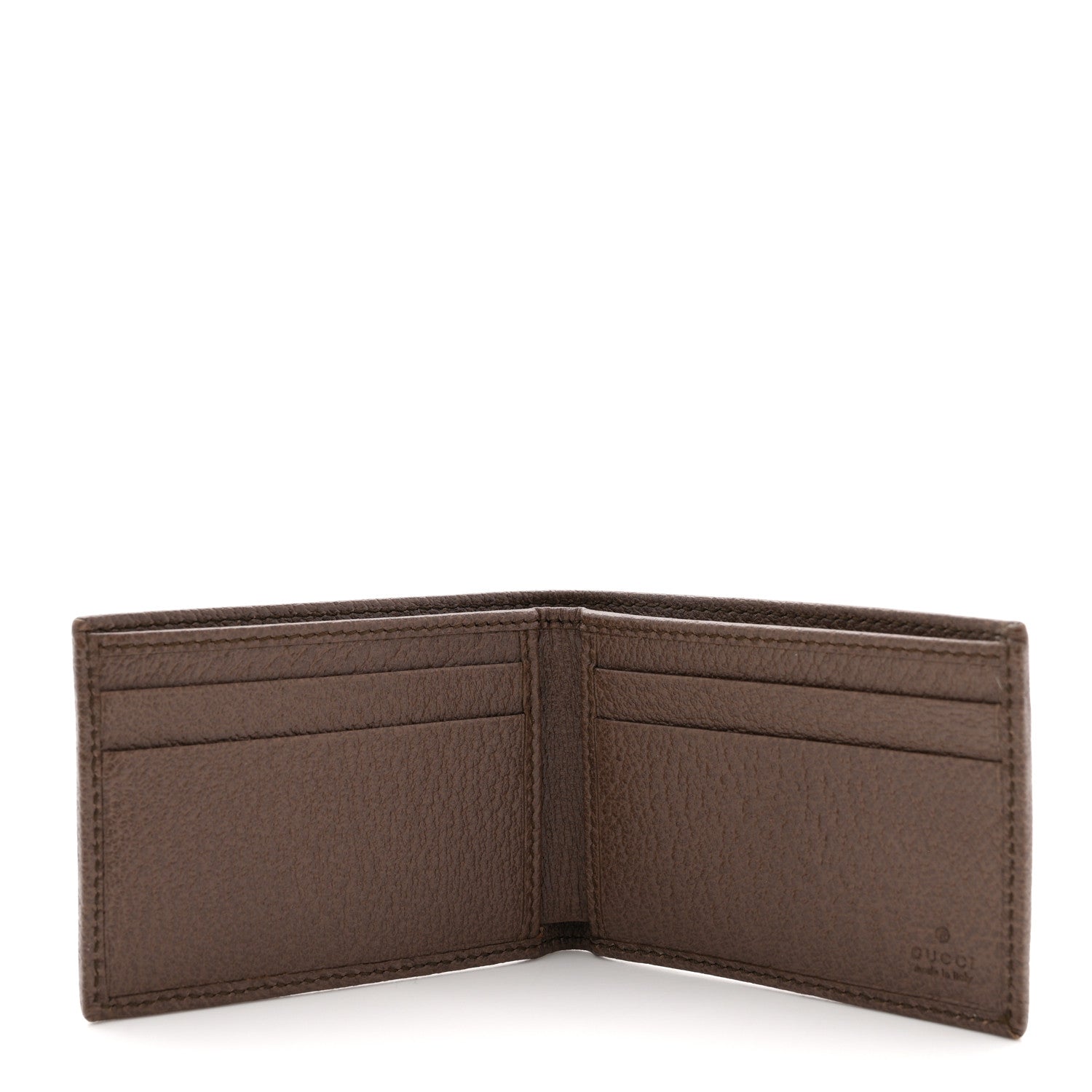 GG Supreme Monogram Web Mens Ophidia Bi-Fold Coin Wallet Beige New Acero