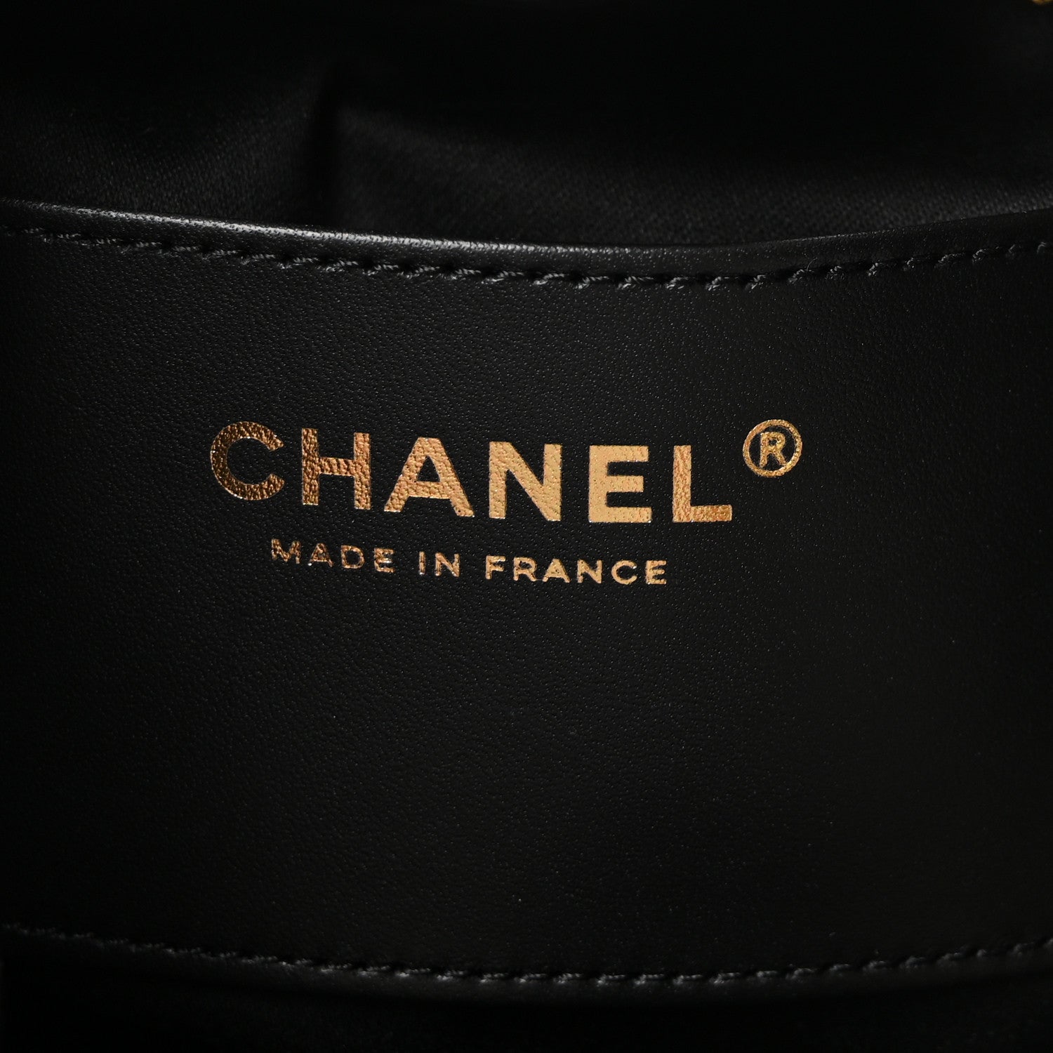 Caviar Quilted Small Chanel 25 Handbag Black