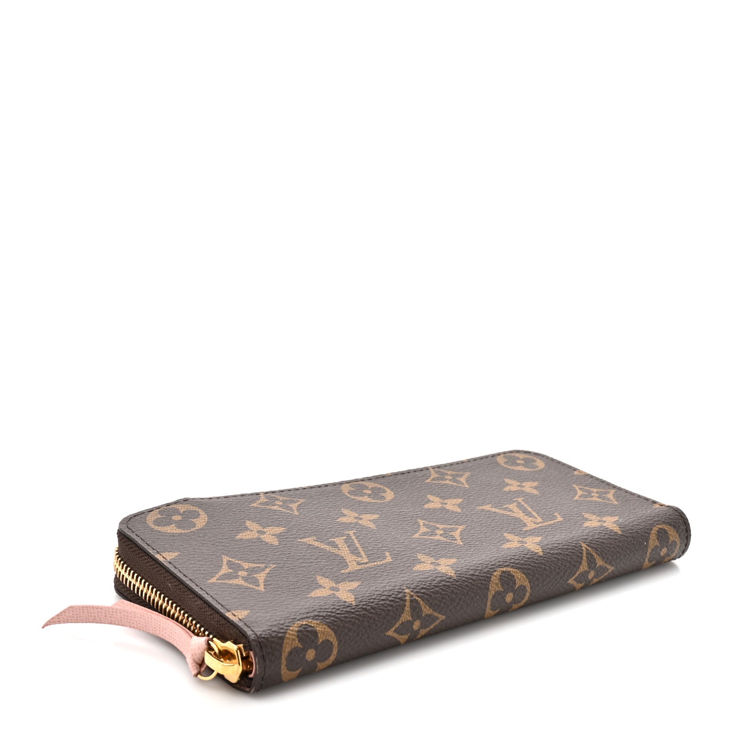 Monogram Clemence Wallet Rose Ballerine