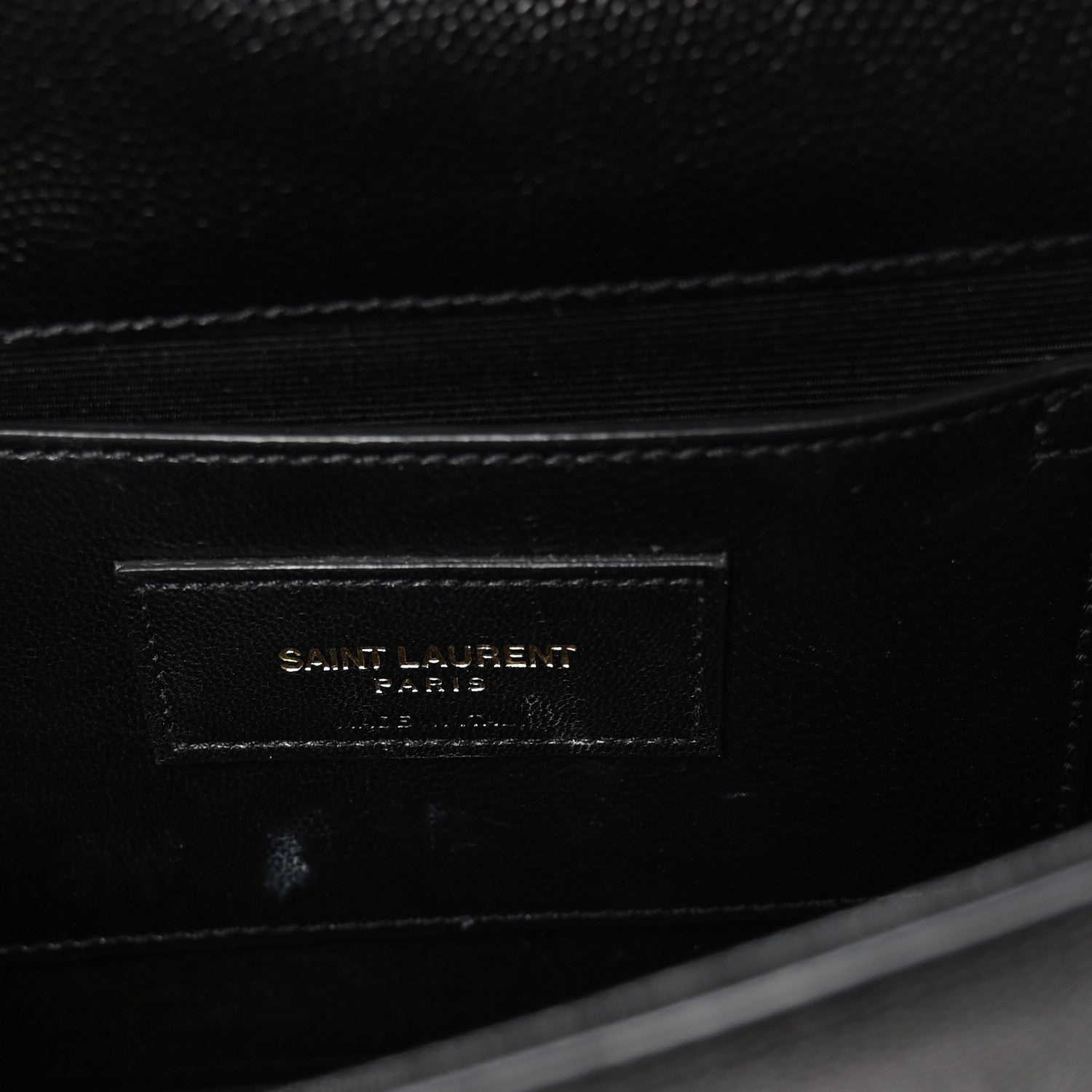 Grain De Poudre Classic Monogram Kate Clutch Black