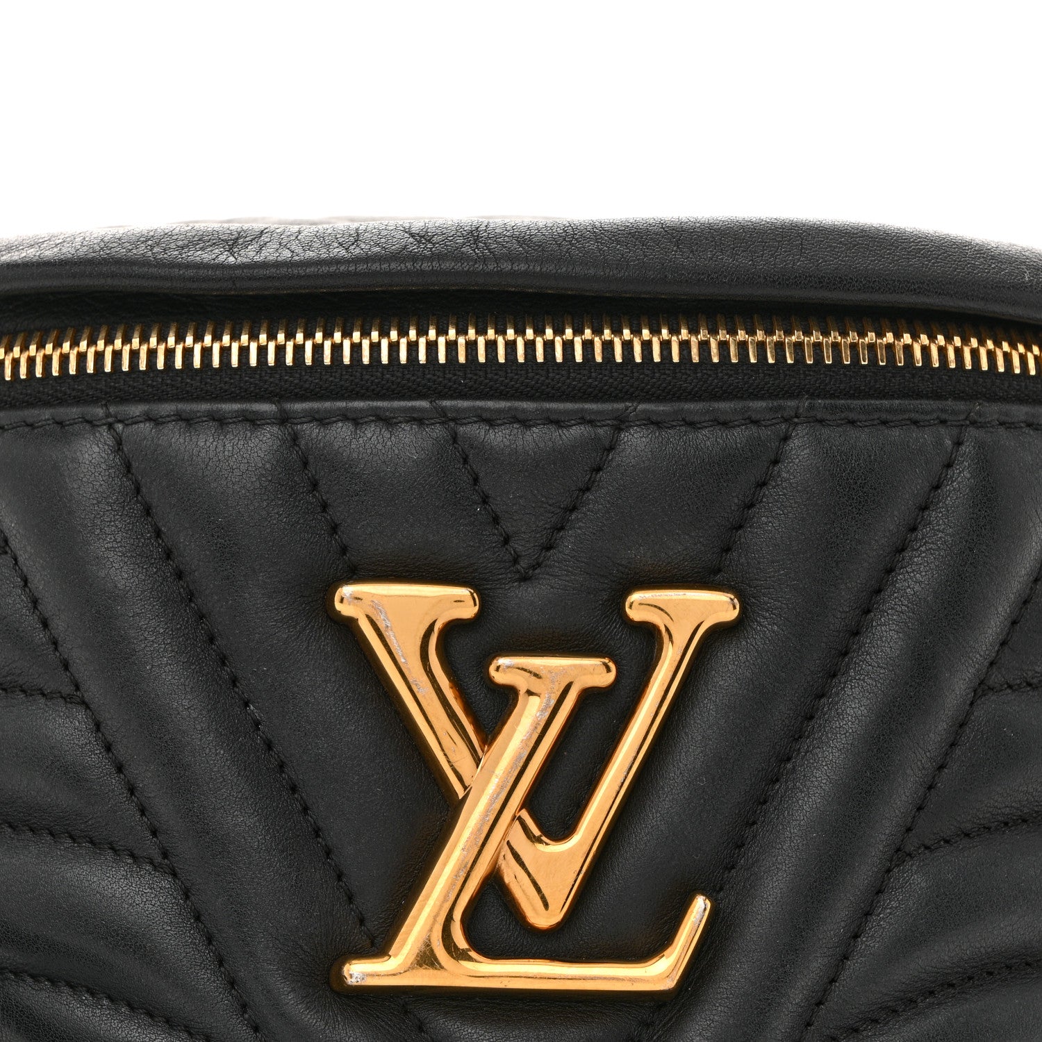 Calfskin Quilted New Wave Bumbag Black