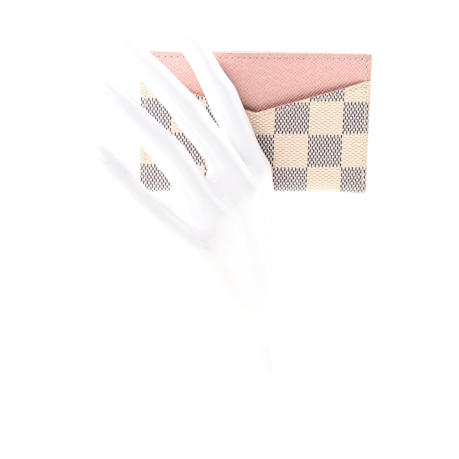 Damier Azur Daily Card Holder Rose Ballerine
