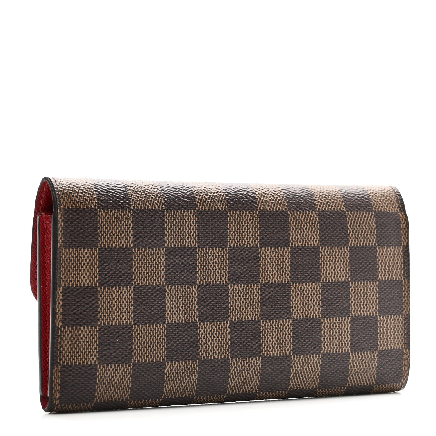 Damier Ebene Emilie Wallet Red
