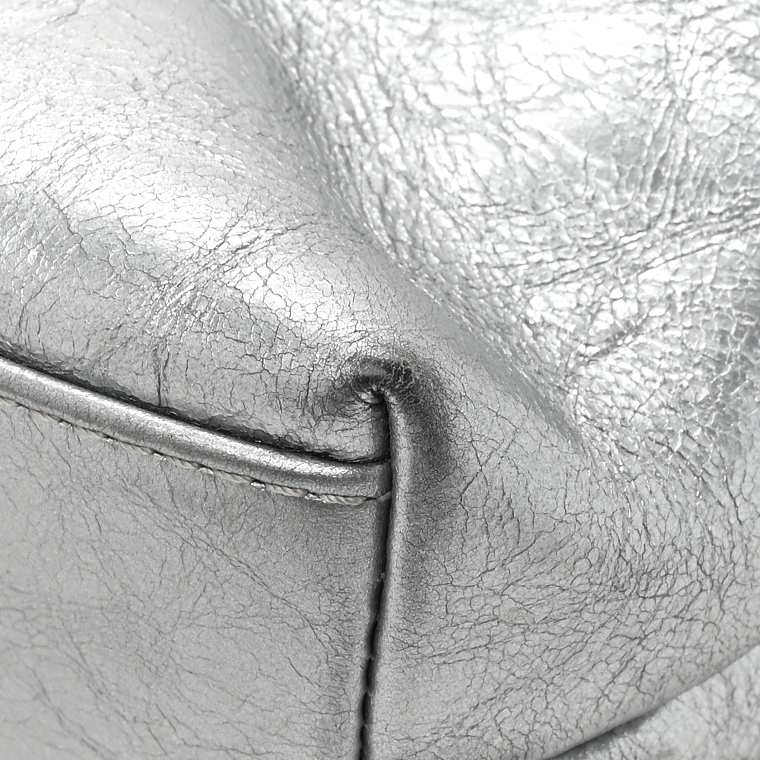 Calfskin Chain 20s Signe Tote Silver