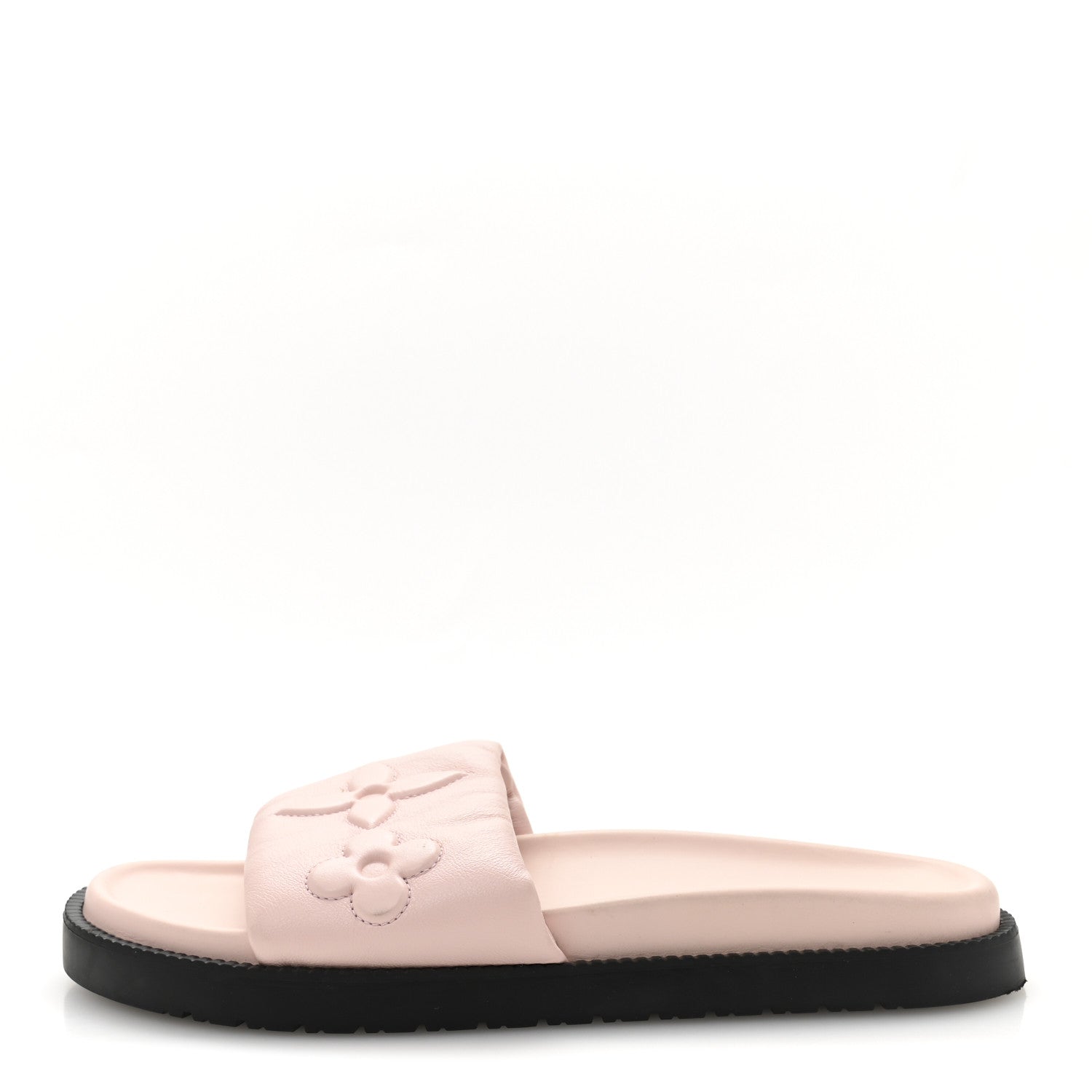 Lambskin Embossed Monogram Comfort Mules 41 Rose Clair