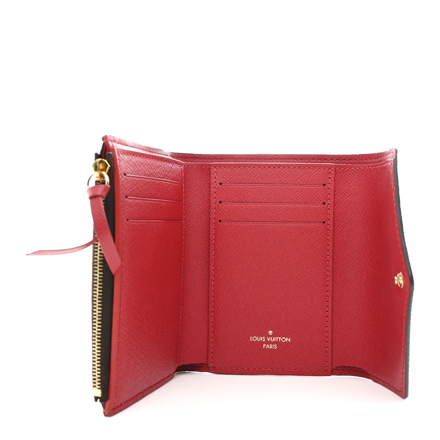 Damier Ebene Victorine Wallet Red