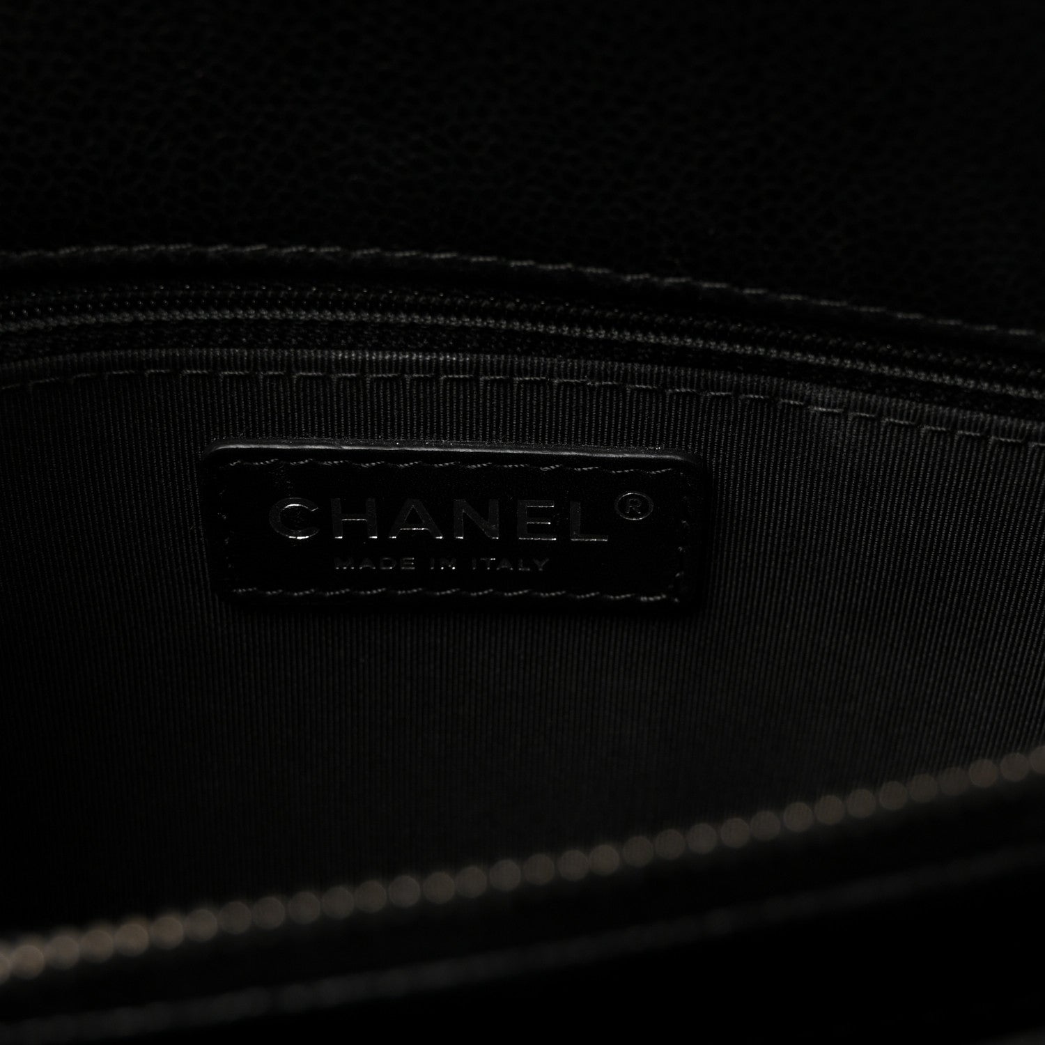 Caviar Quilted Small City Shopping Tote Black