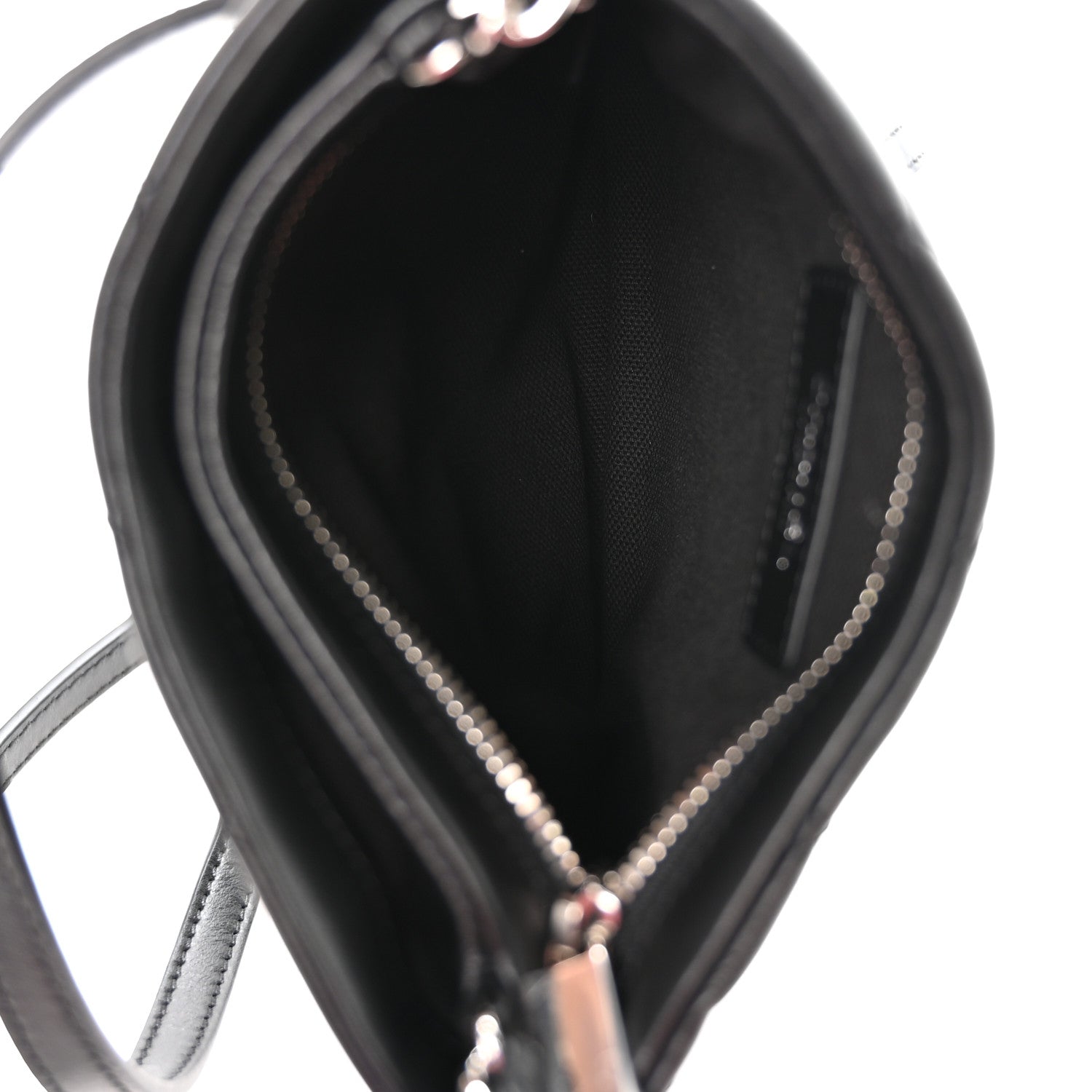 Lambskin Quilted Uniform Crossbody Bag Black